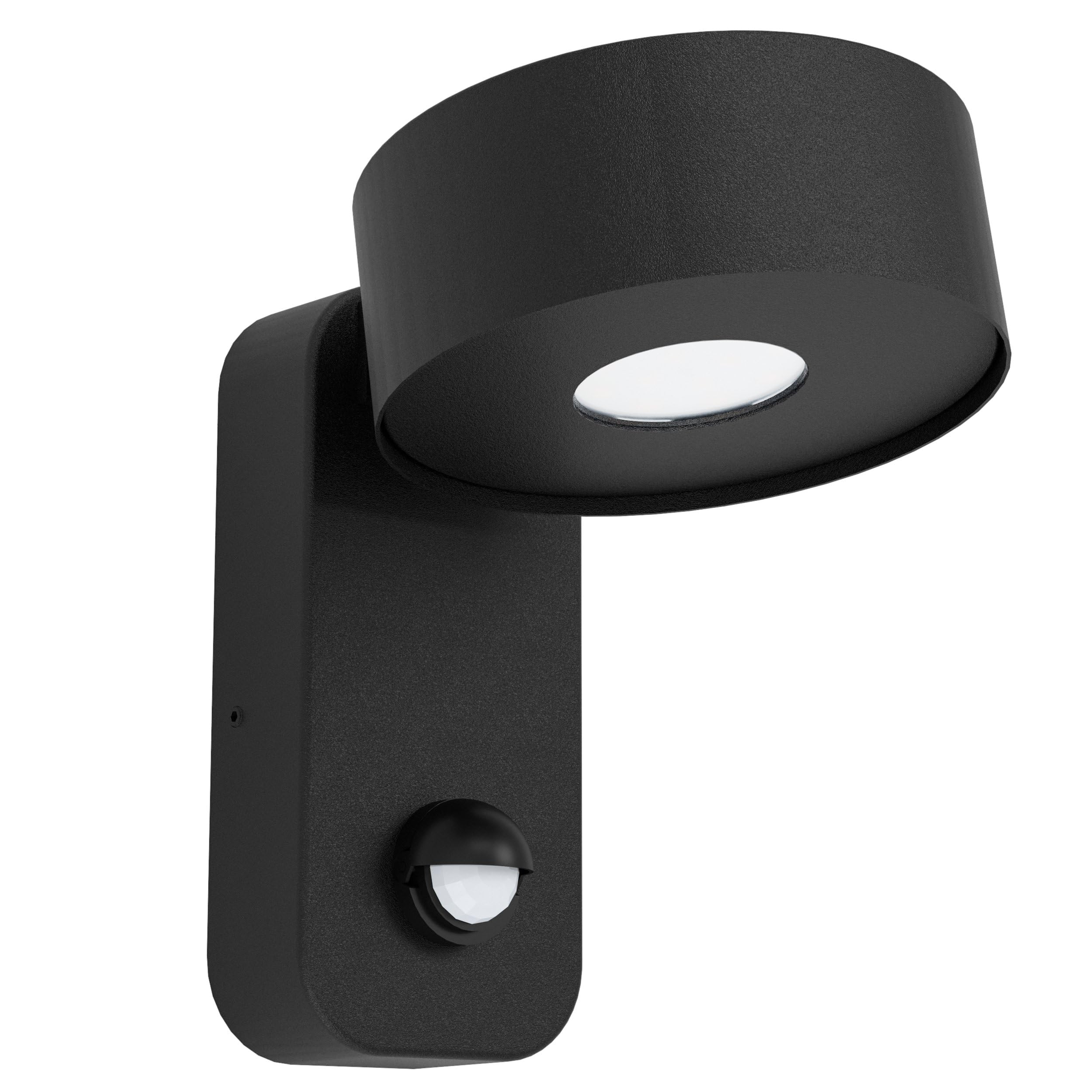 eglo-palosco-led-au-enwandleuchte-mit-bewegungsmelder-ip44-schwarz image 1