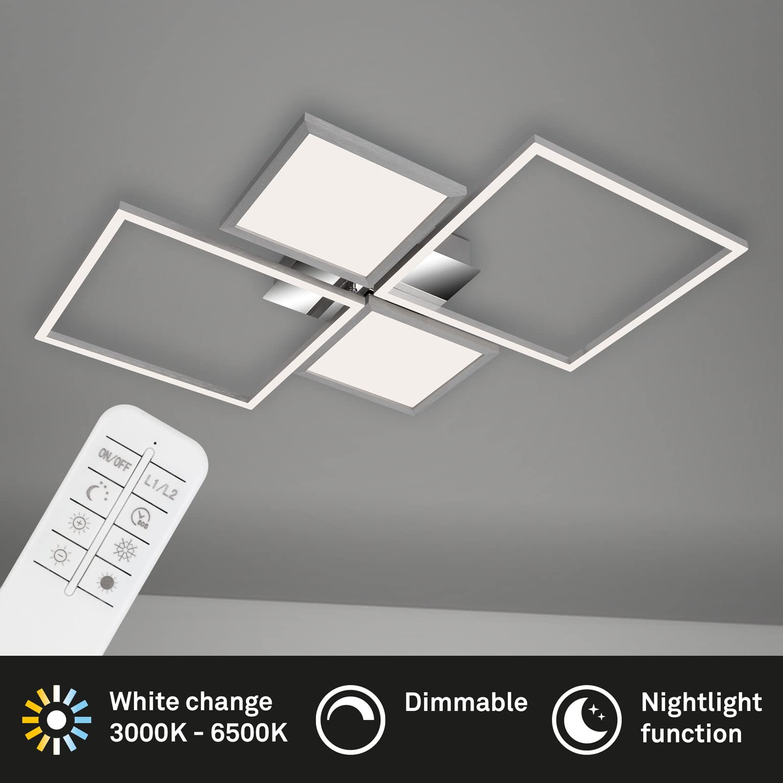 briloner-led-deckenleuchte-dimmbar-mit-fernbedienung-schwenkbar-652x640x75-mm-al image 2