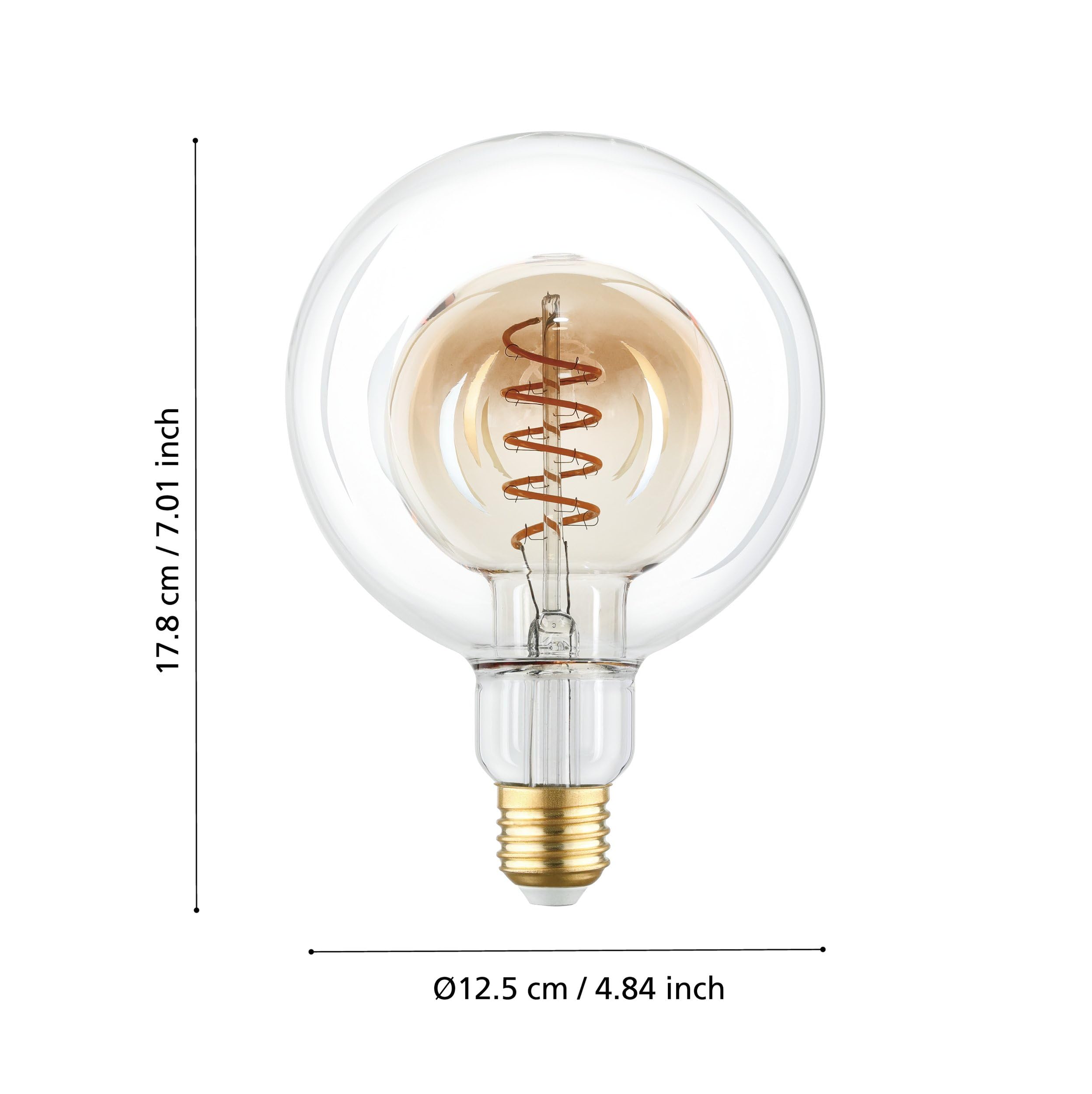 eglo-spiral-led-retro-gl-hbirne-g125-e27-big-size-dimmbar-amber-4w-200lm-2000k image 6