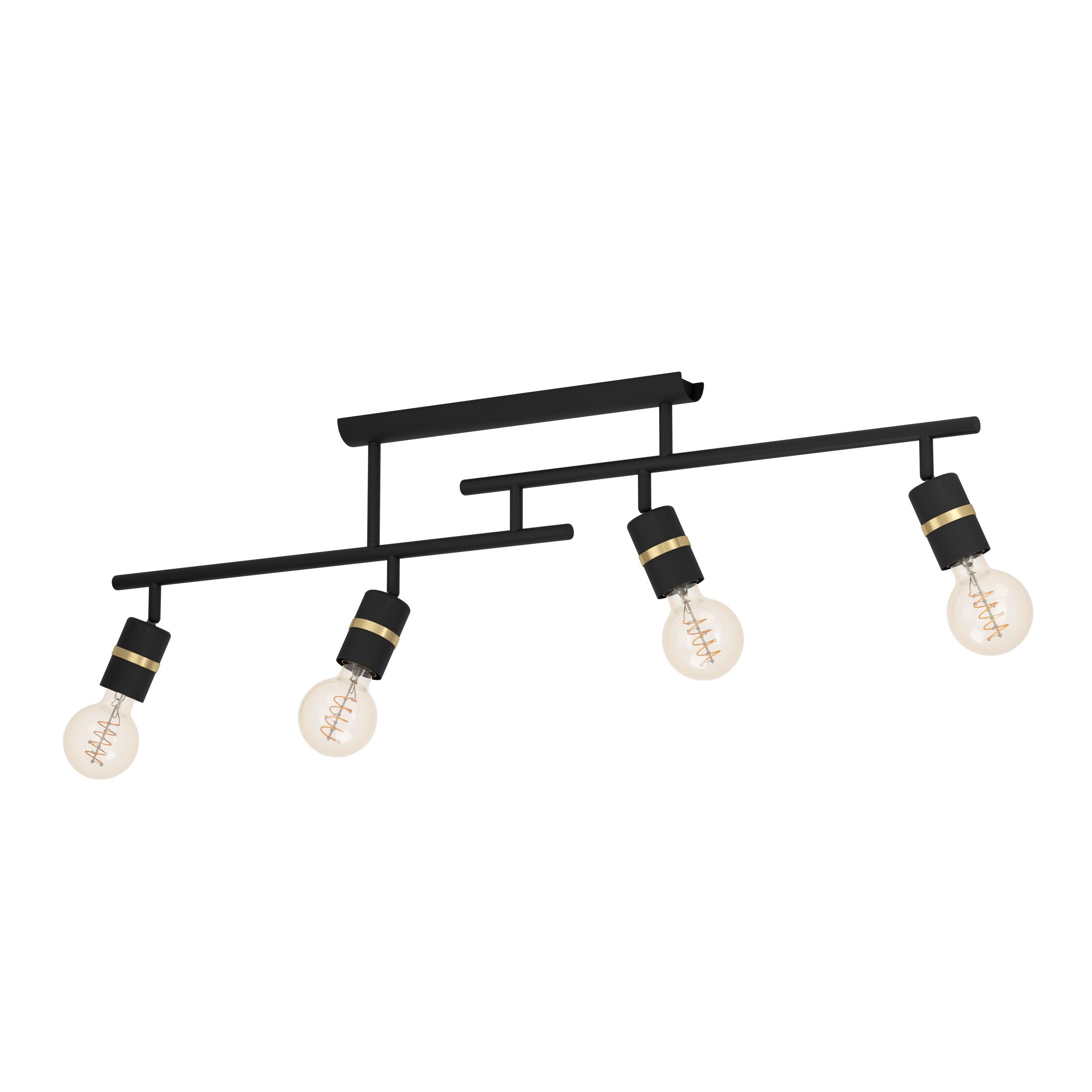 eglo-lurone-tischlampe-2-flammig-schwarz-messing-e27 image 7