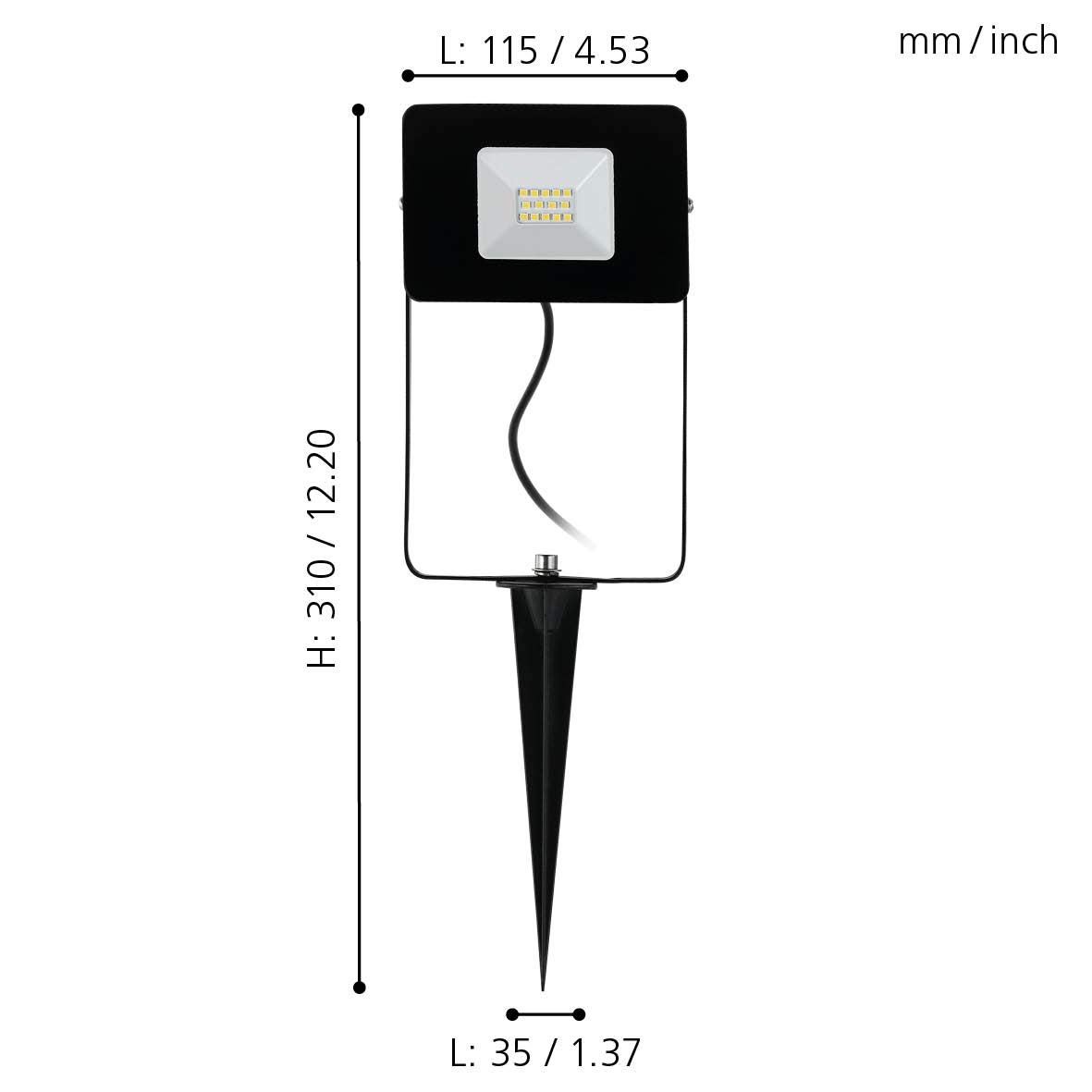 eglo-faedo-4-led-au-en-strahler-mit-erdspie-schwarz-ip65 image 6
