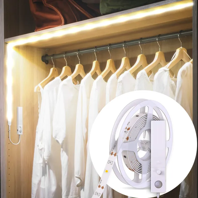 briloner-b-k-licht-led-strip-1-m-mit-bewegungsmelder-batteriebetrieben-wei image 1
