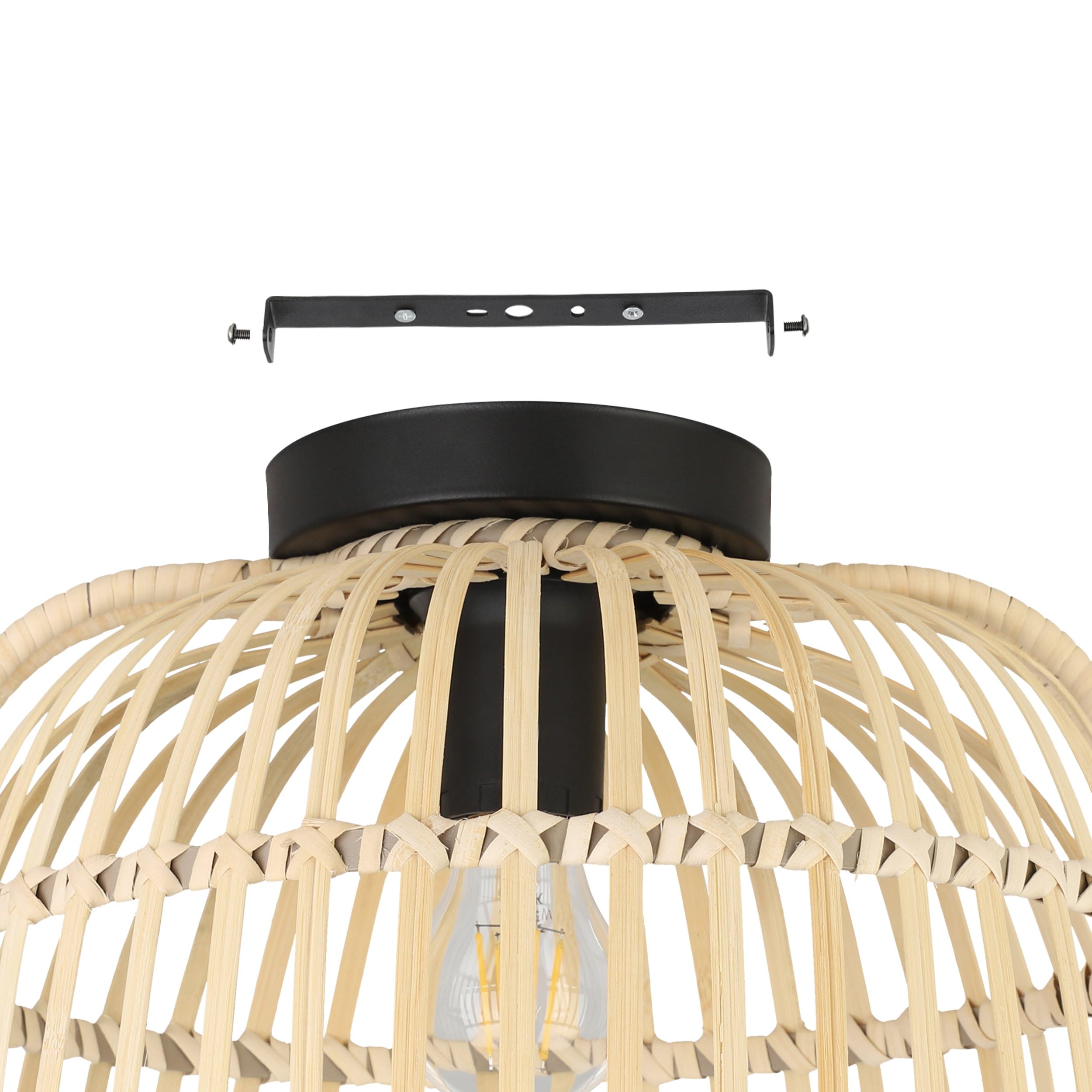 eglo-glyneath-deckenleuchte-boho-rattan-37-5-cm-schwarz-e27 image 6