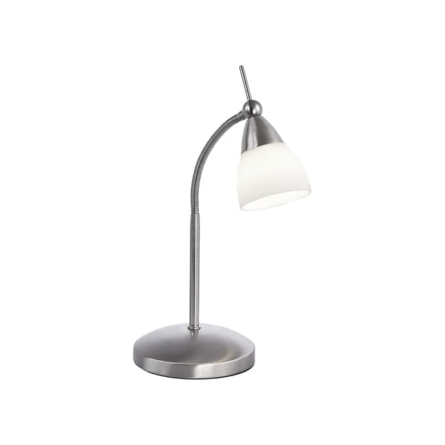 paul-neuhaus-led-tischleuchte-silber-mit-touchdimmer-glas-flexarm image 1