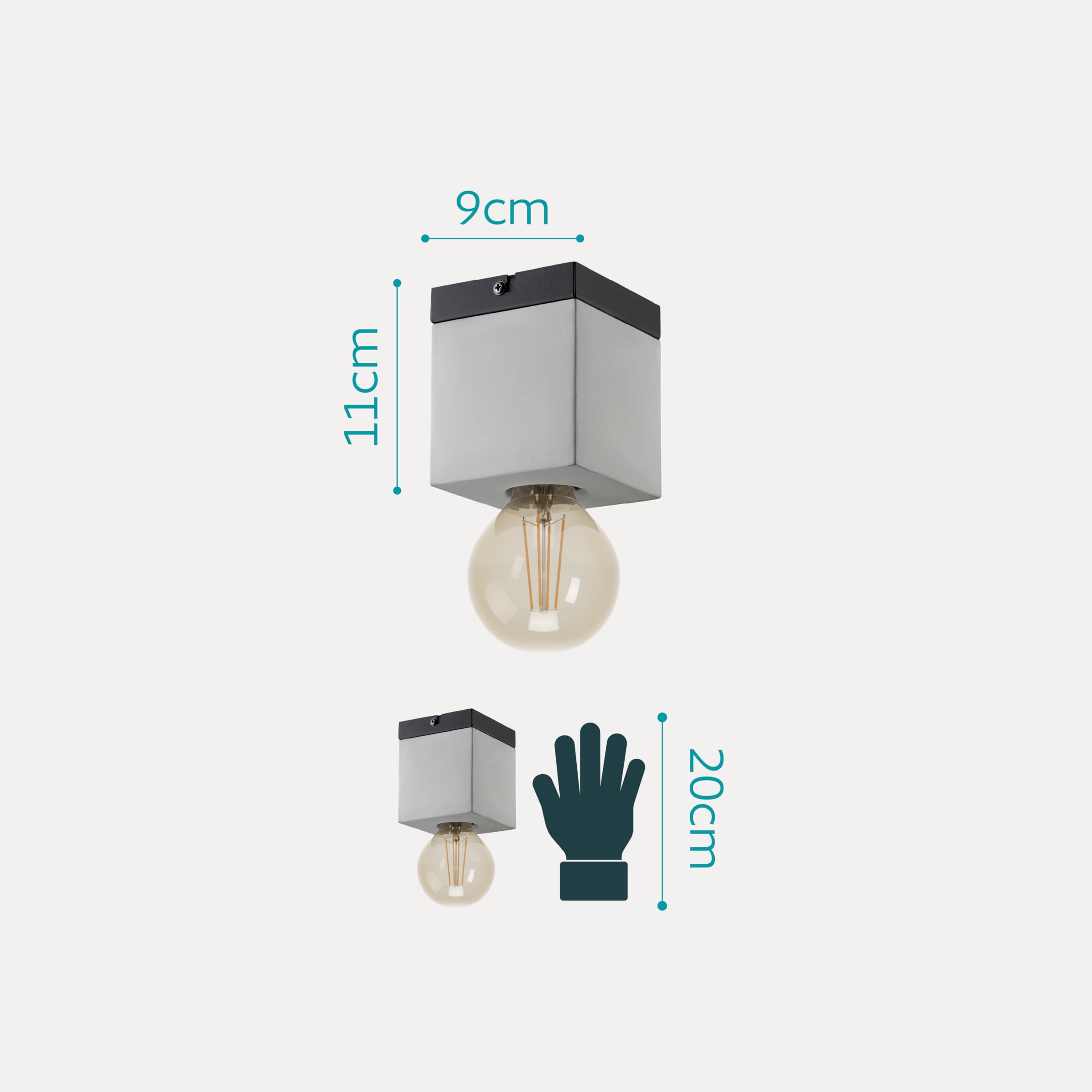 eglo-prestwick-3-deckenlampe-1-flammig-beton-grau-schwarz-e27 image 5
