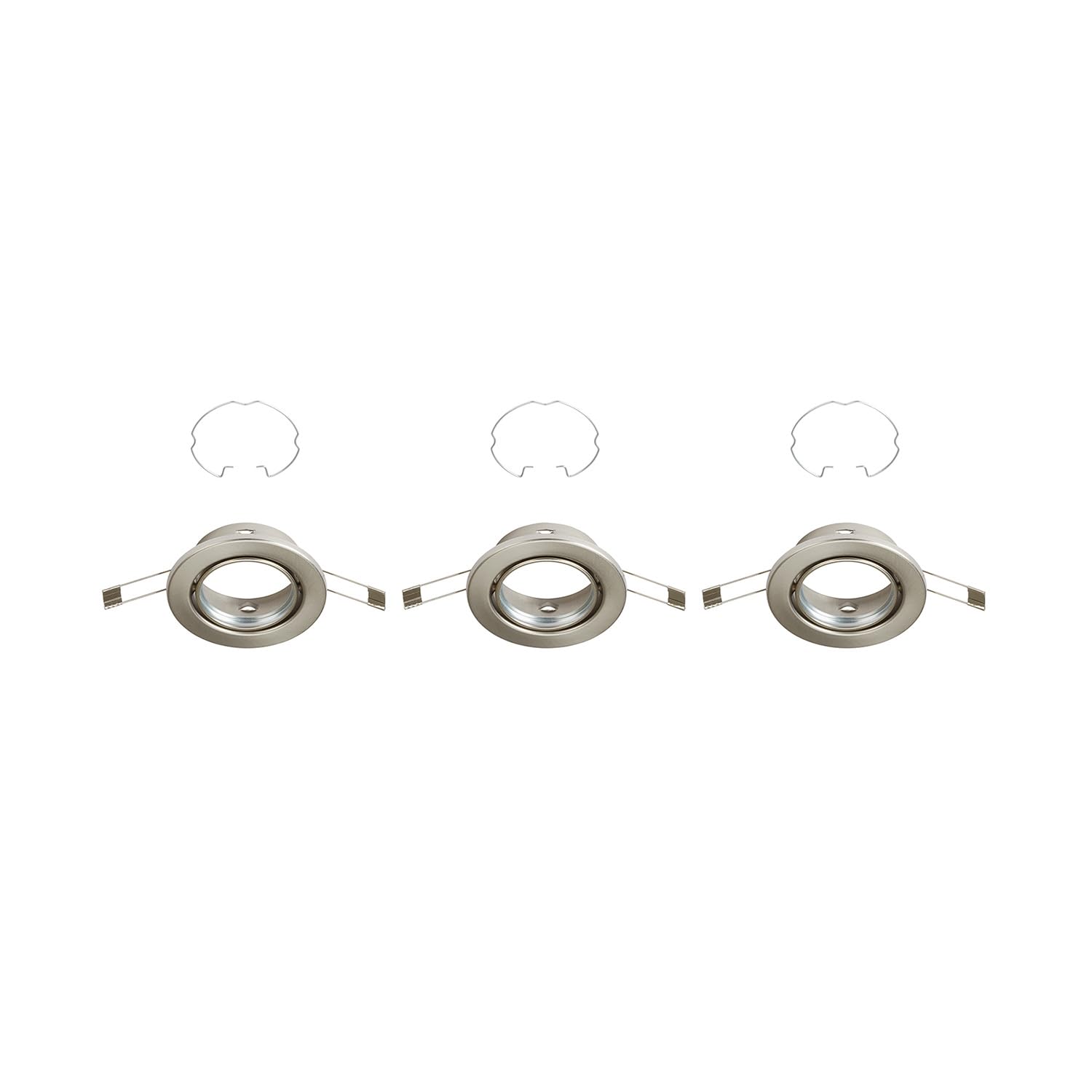 briloner-einbaustrahler-rahmen-3er-set-gu10-schwenkbar-matt-nickel-86x65mm image 1