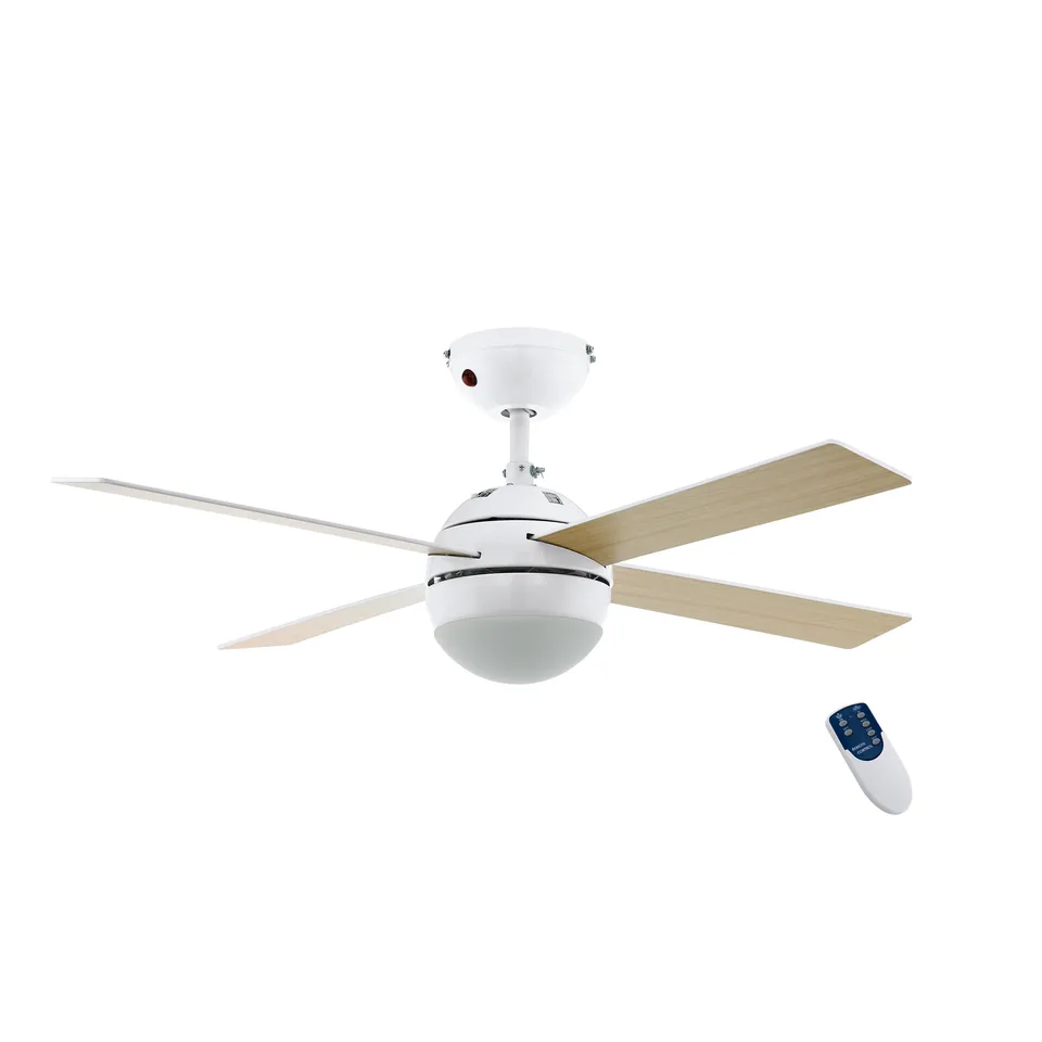 eglo-losciale-led-deckenventilator-106-6-cm-wei-holz-mit-fernbedienung image 1