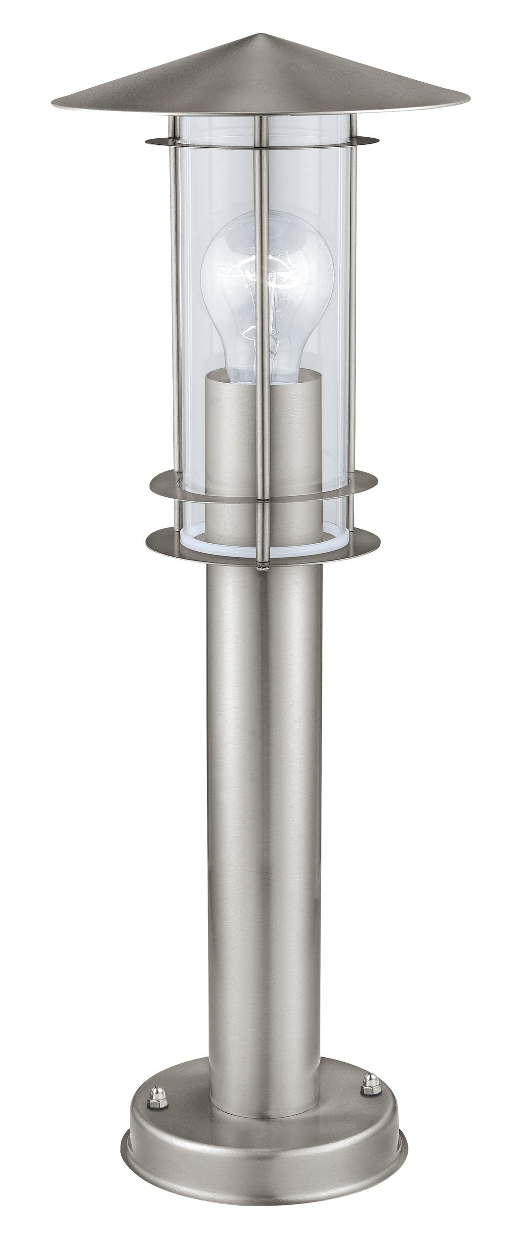 eglo-lisio-au-en-wegelampe-50-cm-e27-ip44-edelstahl-silber-glas-transparent image 1