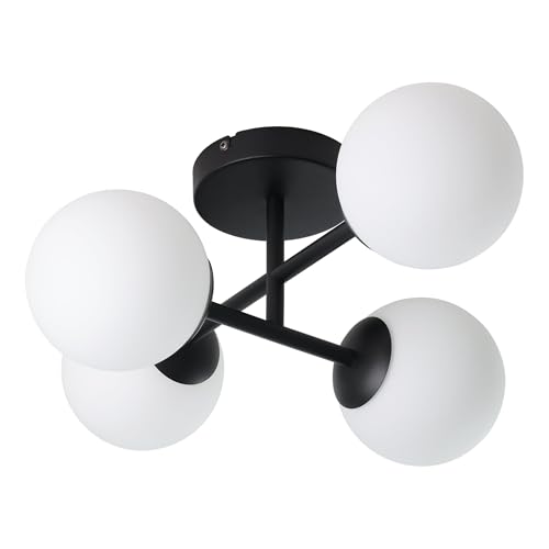 eglo-castrovido-deckenlampe-4x-g9-glaskugeln-schwarz-wei image 7
