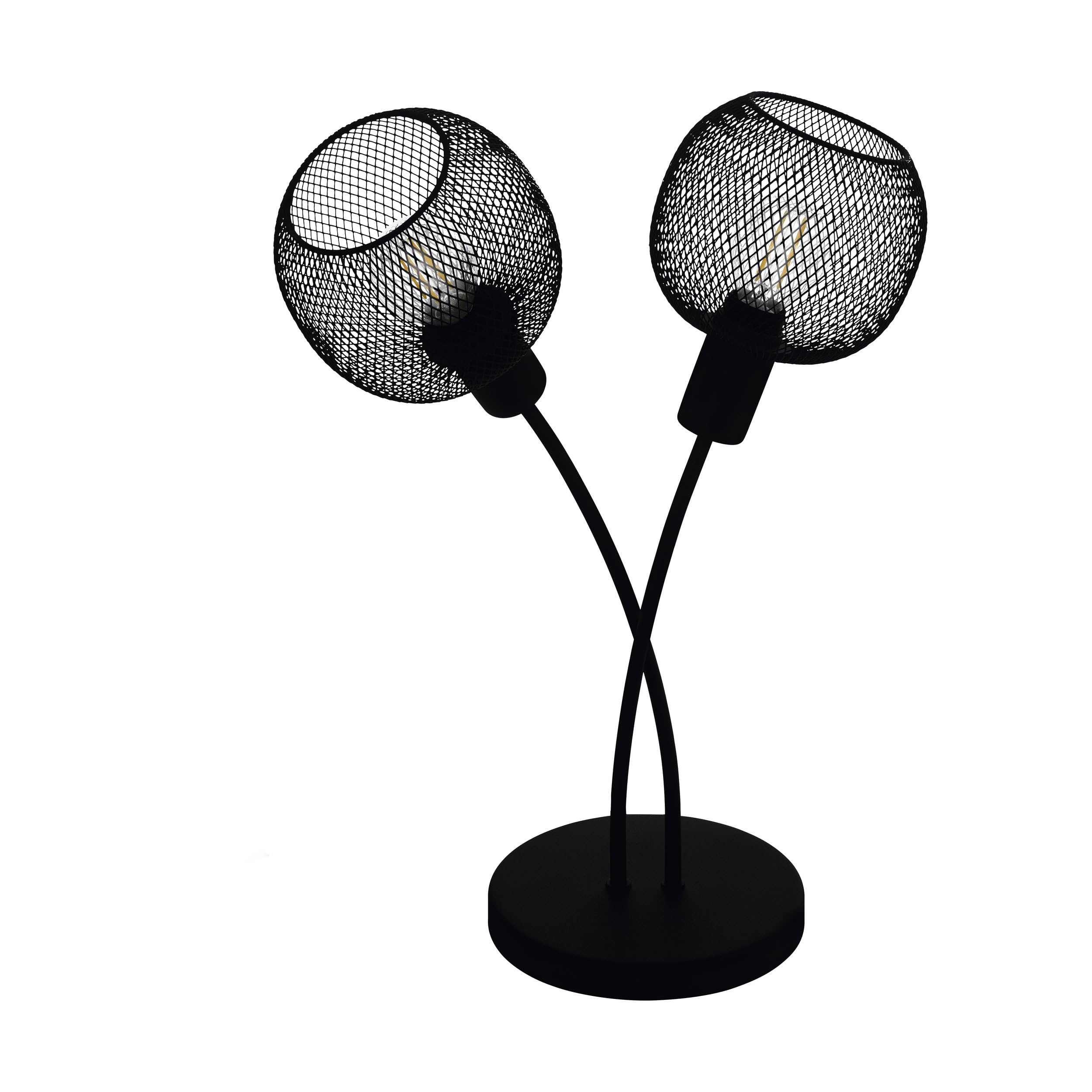 eglo-wrington-1-tischlampe-tischleuchte-vintage-industrial-schwarz-e14 image 1