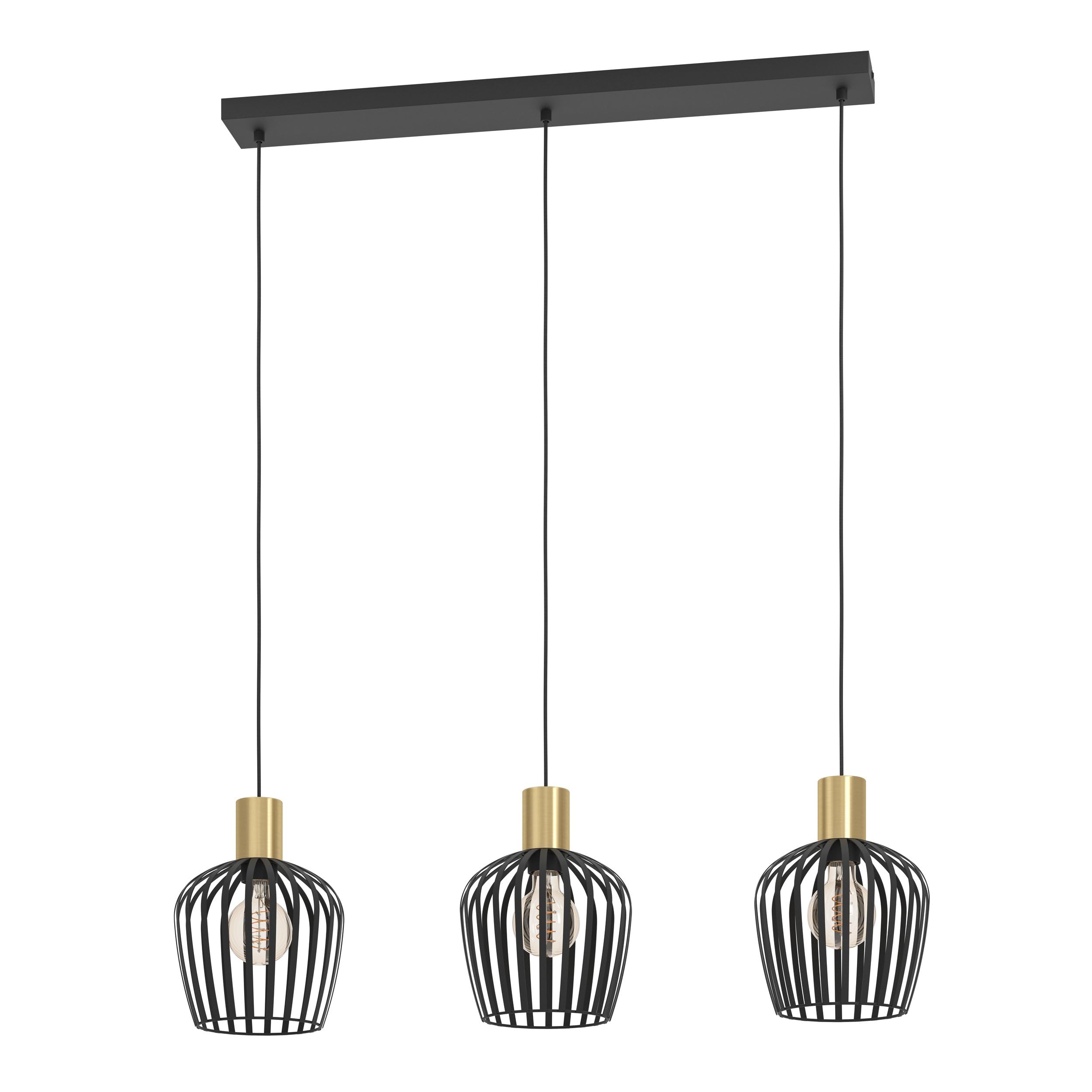 eglo-empoli-h-ngelampe-3-flammig-pendelleuchte-schwarz-messing-e27 image 1