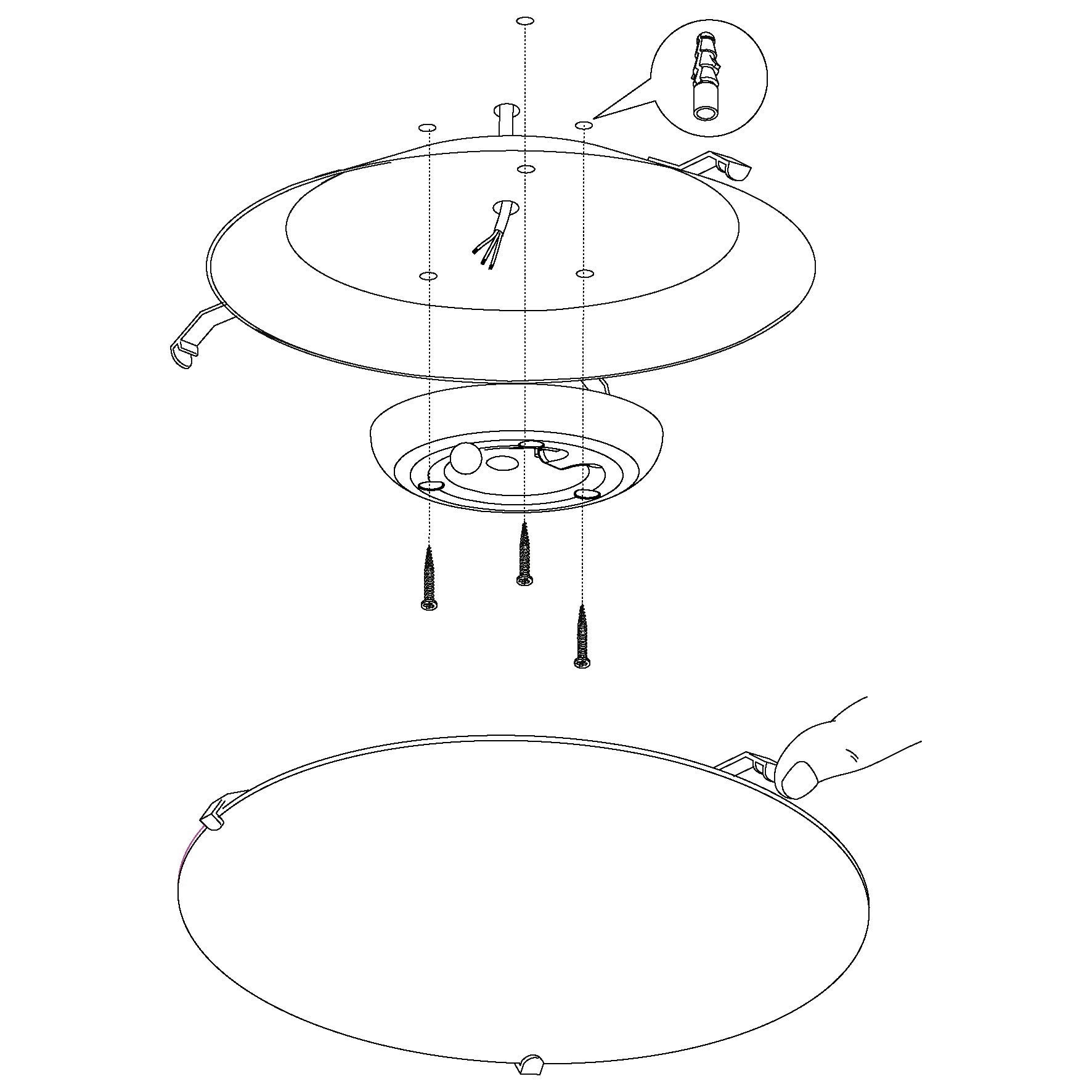 eglo-margitta-1-led-deckenleuchte-25-cm-klassisch-wei-kristall-warmwei image 3