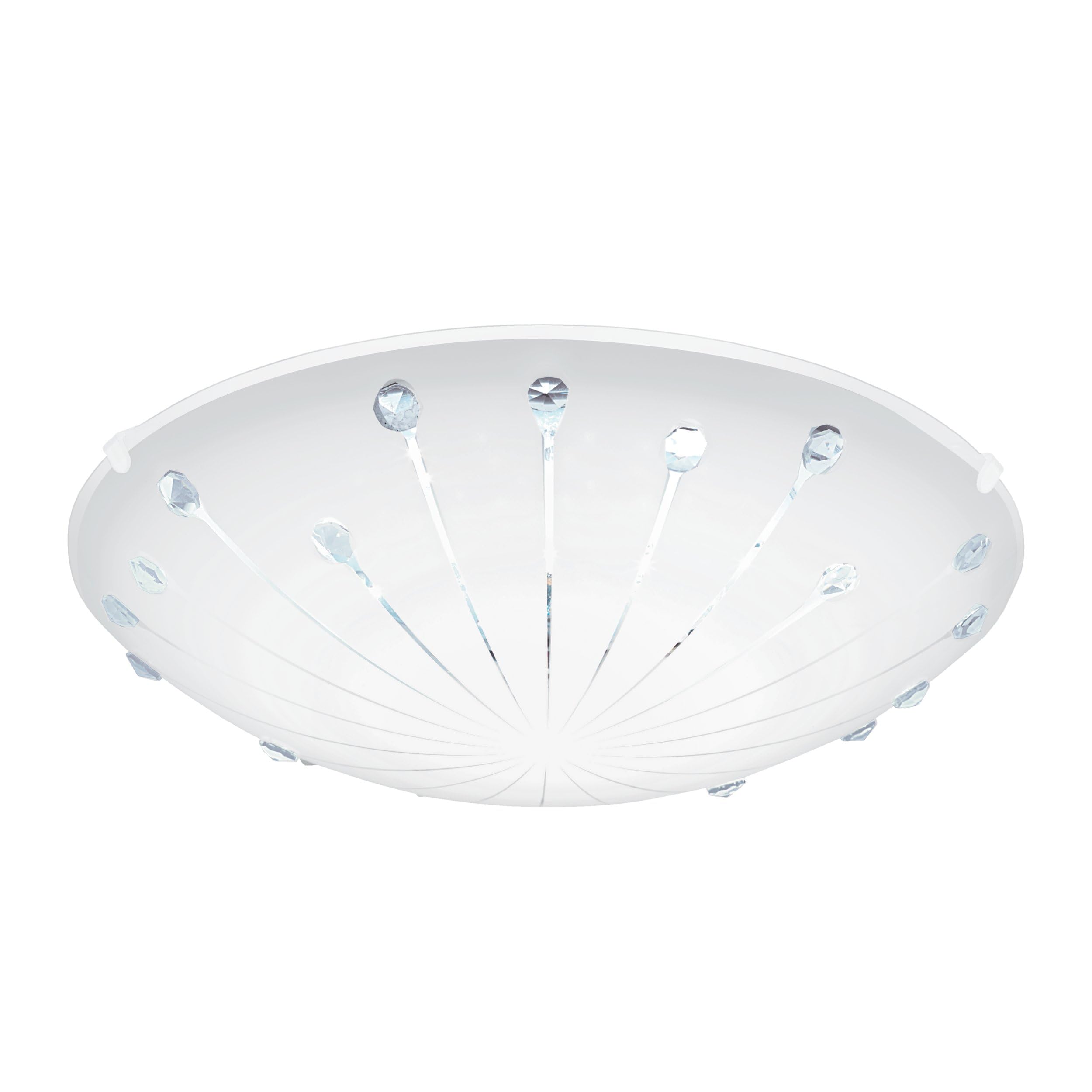 eglo-margitta-1-led-deckenleuchte-31-5-cm-wei-kristall image 1