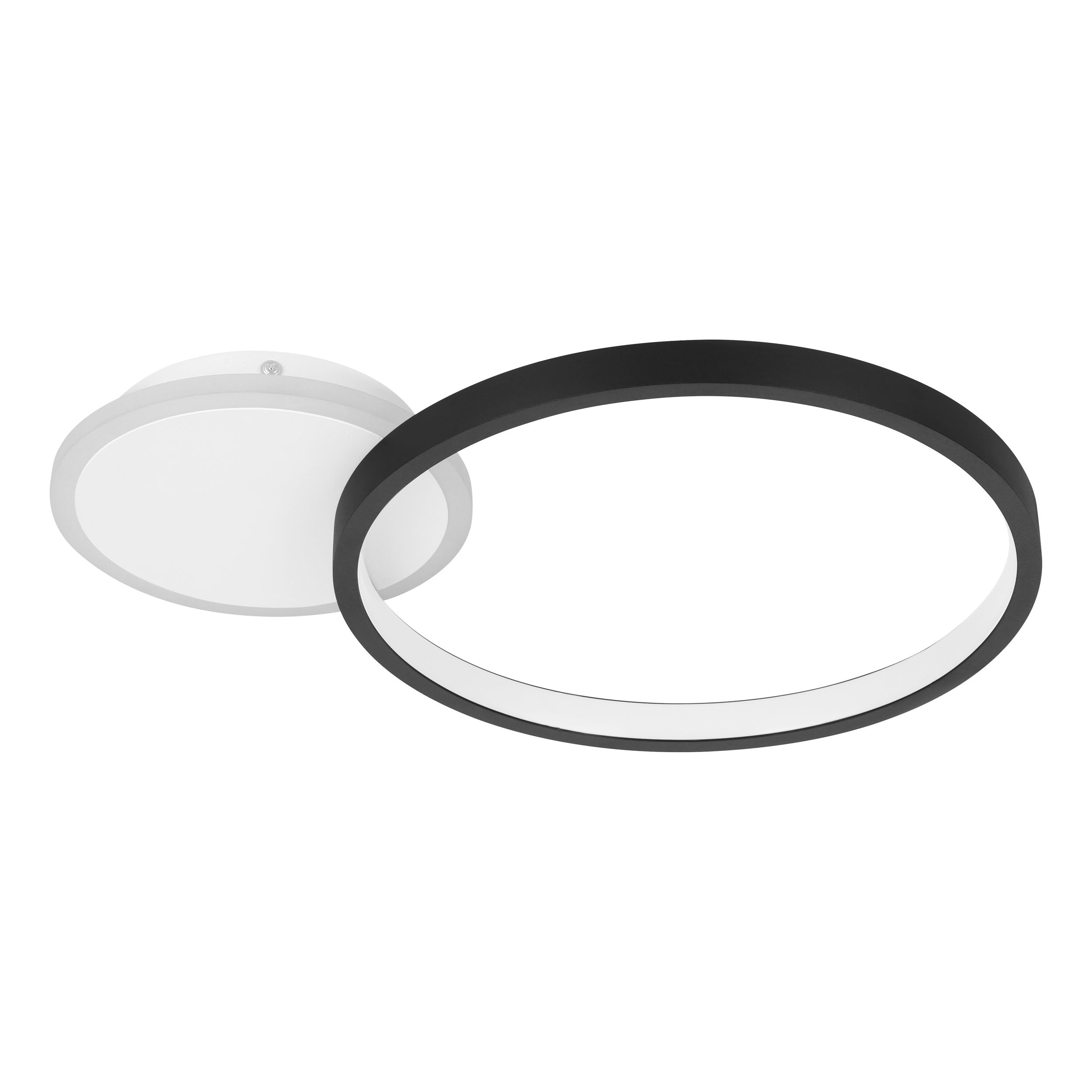eglo-gafares-dimmbare-led-deckenleuchte-33x33cm-mit-fernbedienung-wei-schwarz image 8