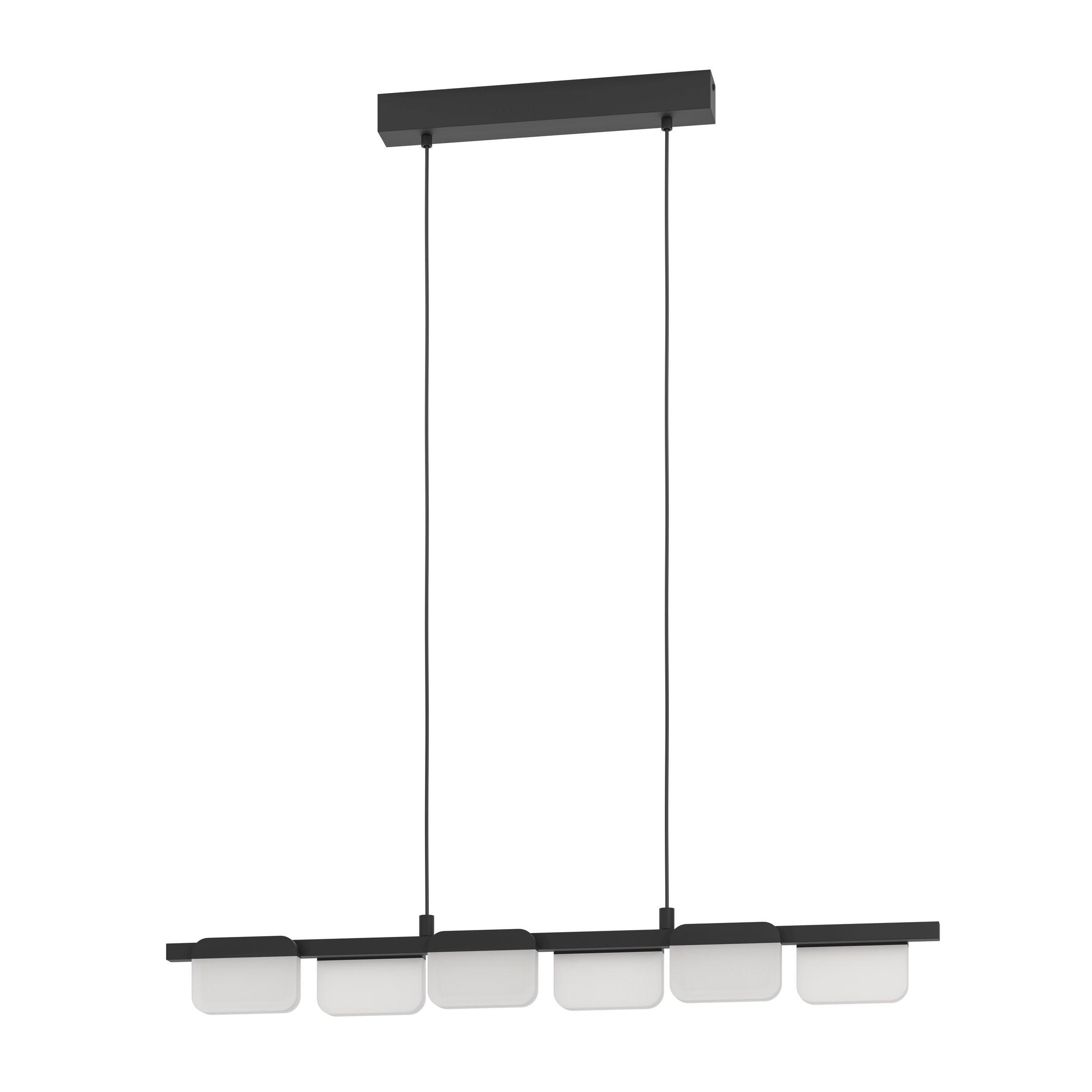 eglo-ervidel-led-pendelleuchte-6-flammig-h-ngelampe-dimmbar-schwarz-satiniert-kl image 1