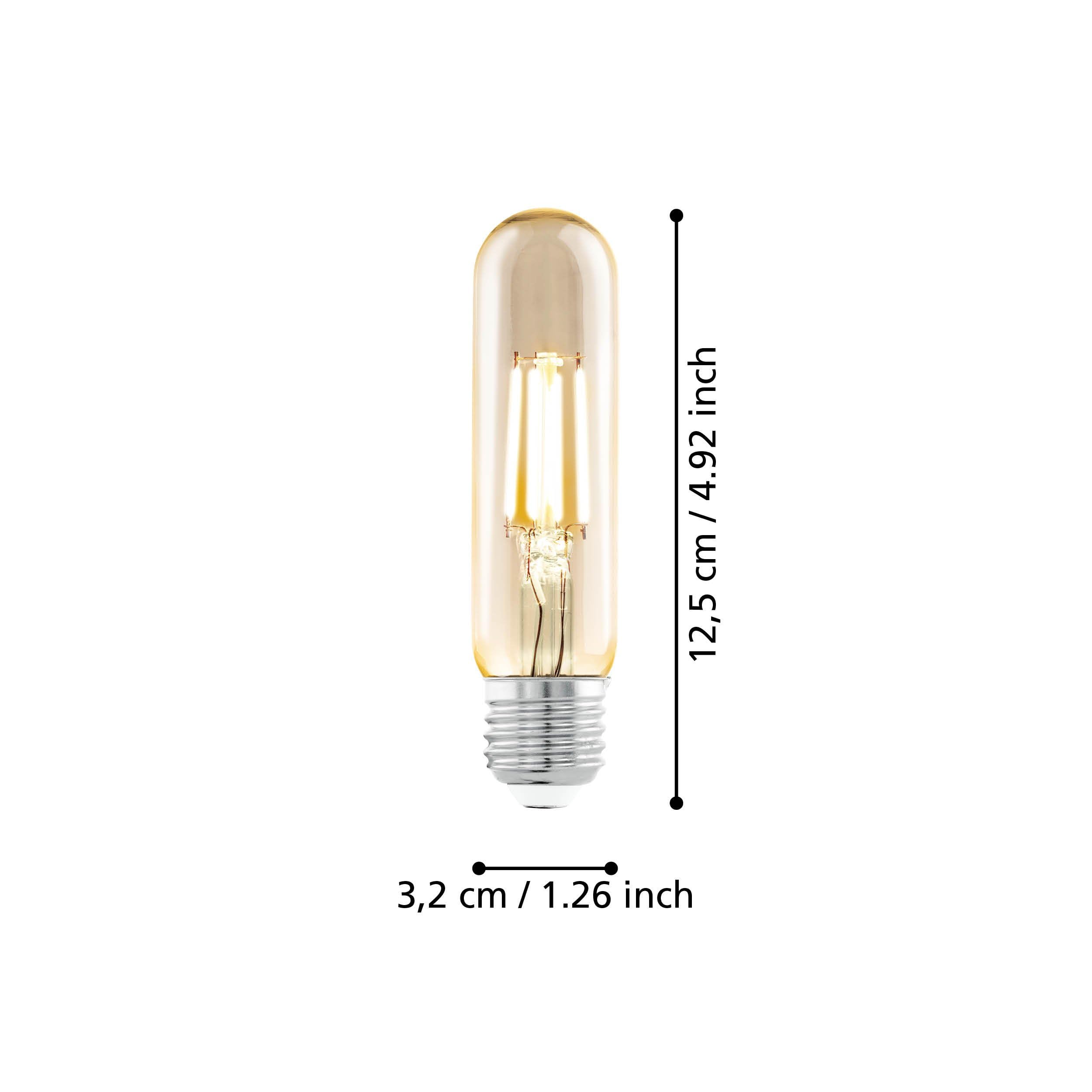 eglo-e27-led-filament-lampe-amber-t32-stabform-4w-vintage-2200k image 3