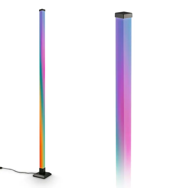 briloner-led-stehlampe-rgbic-w-mit-fernbedienung-dimmbar-musikfunktion-schwarz-1 image 1