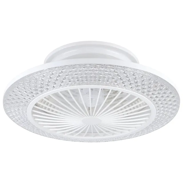 eglo-maliinska-deckenventilator-mit-beleuchtung-55-cm-wei-kristall-effekt-dimmba image 1