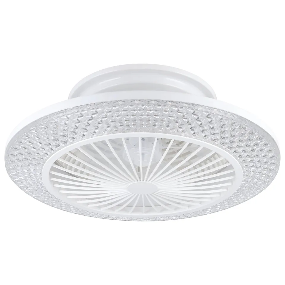 eglo-maliinska-deckenventilator-mit-beleuchtung-55-cm-wei-kristall-effekt-dimmba image 1