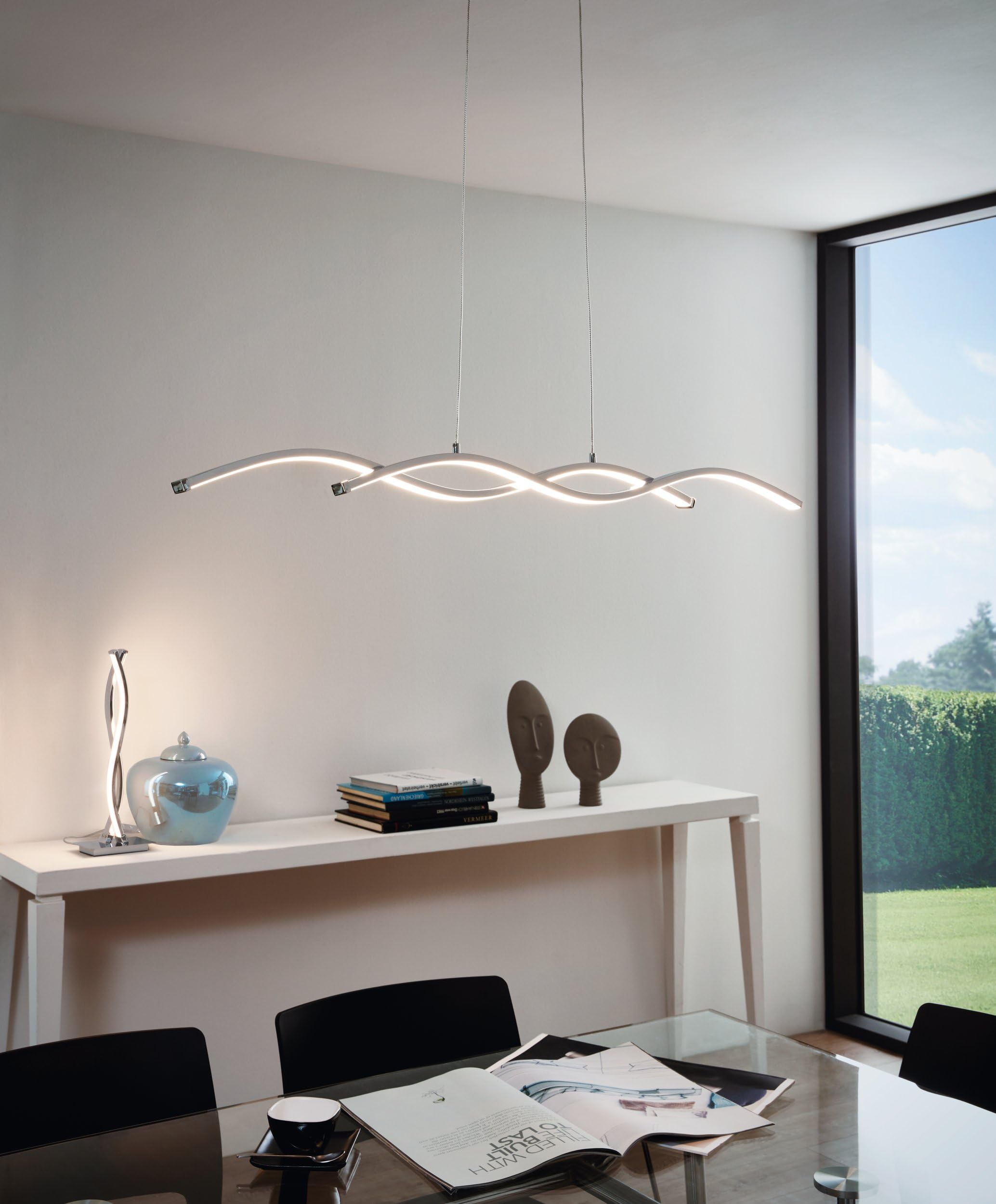 eglo-lasana-2-led-pendellampe-120cm-chrom-wei-2x14w image 4