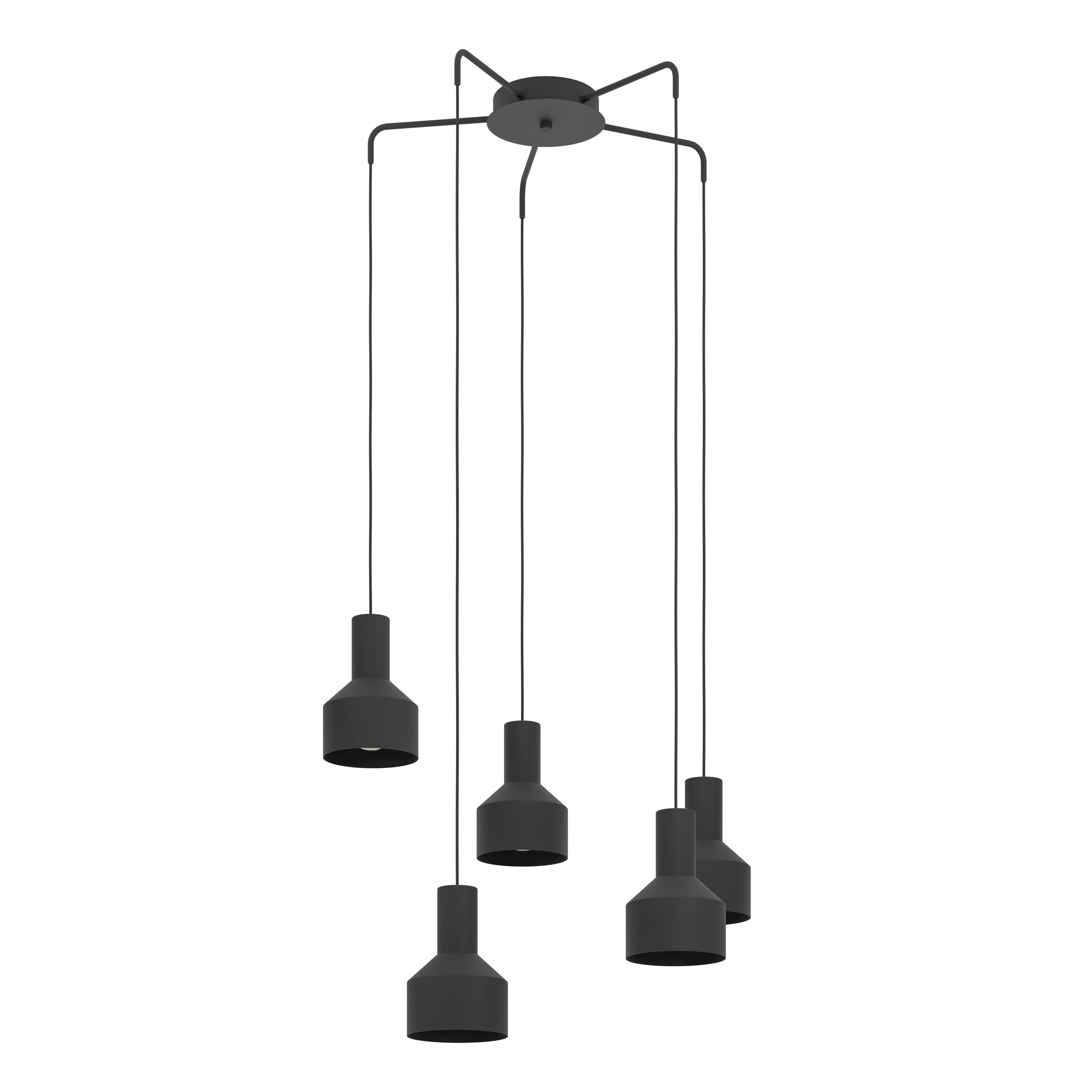 eglo-casibare-3-flammige-pendelleuchte-industrial-schwarz-metall-e27 image 6
