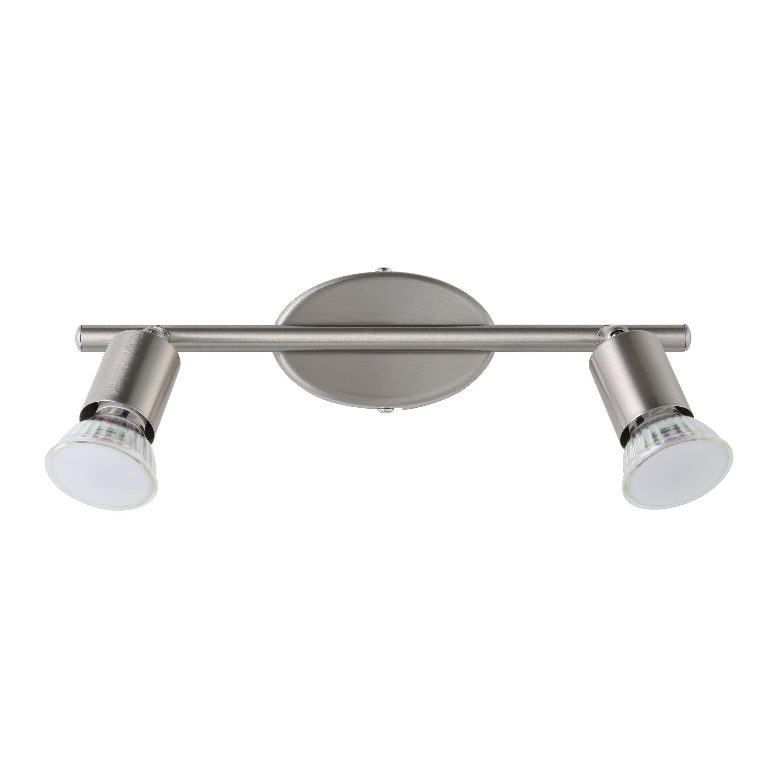 eglo-buzz-led-deckenleuchte-2-flammig-mit-gu10-spots-nickel-matt-warmwei image 2