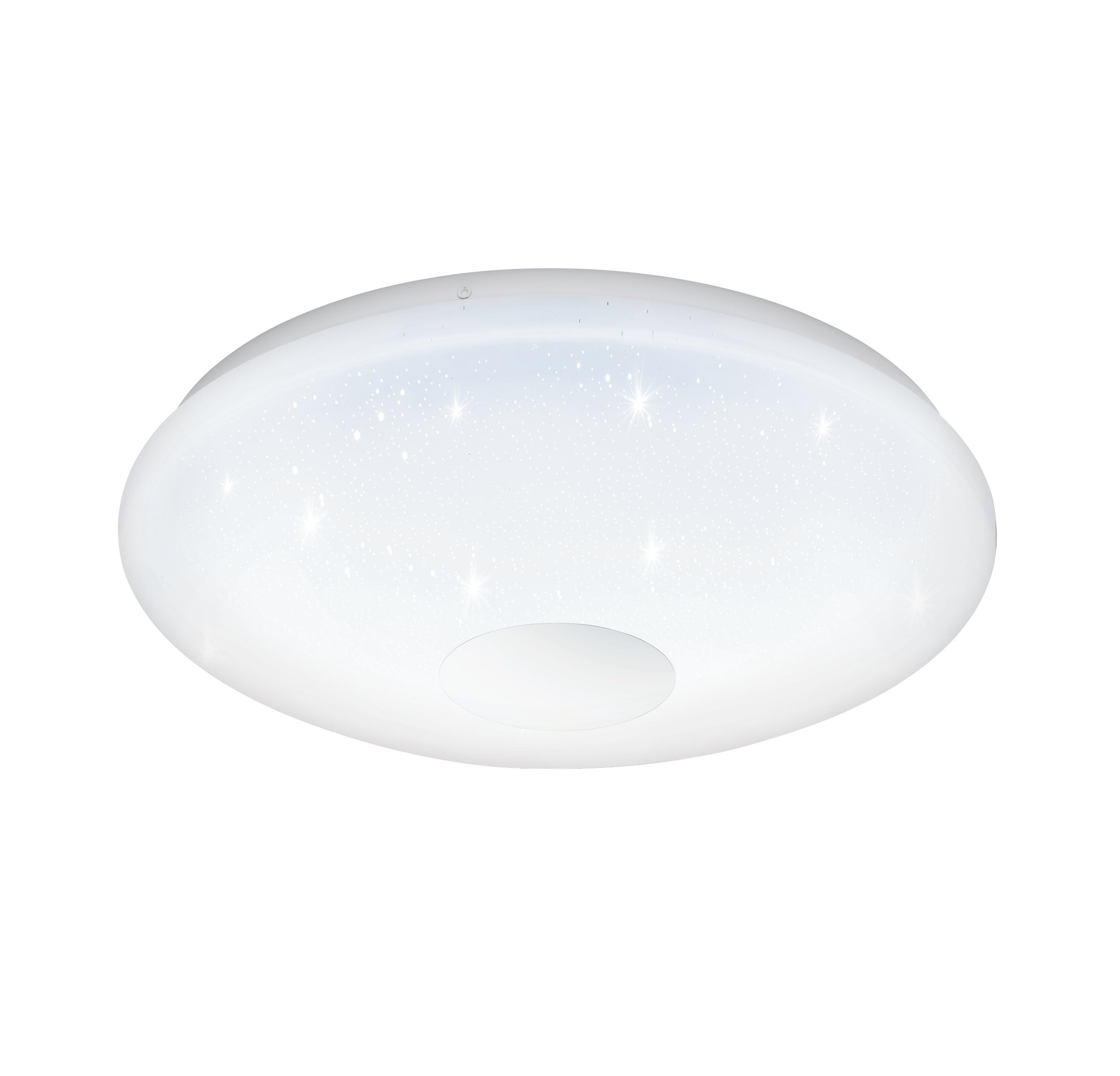 eglo-voltago-2-led-deckenleuchte-38-cm-wei-dimmbar-mit-fernbedienung-und-kristal image 1