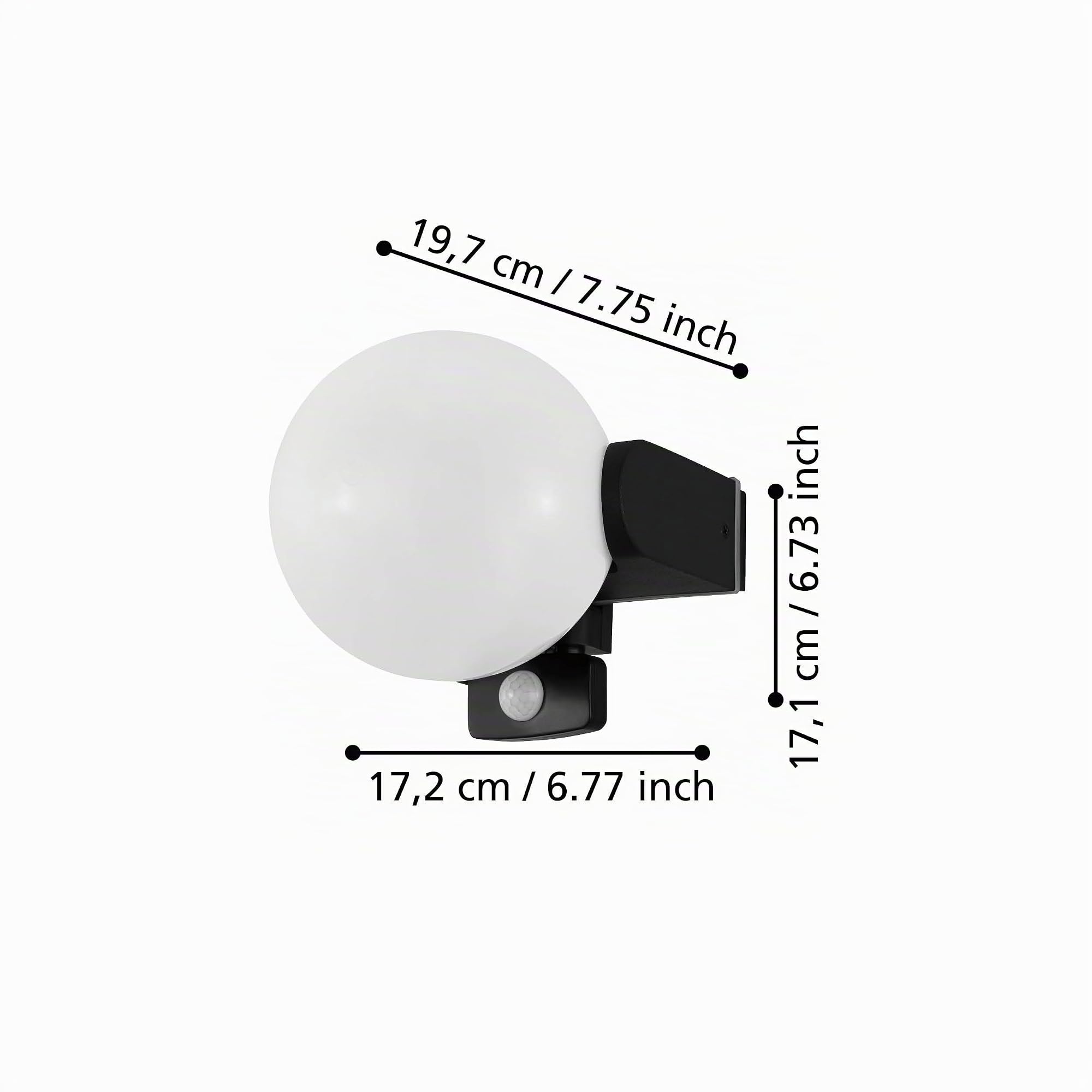 eglo-rubio-au-en-wandleuchte-mit-bewegungsmelder-schwarz-wei-e27-ip44 image 4