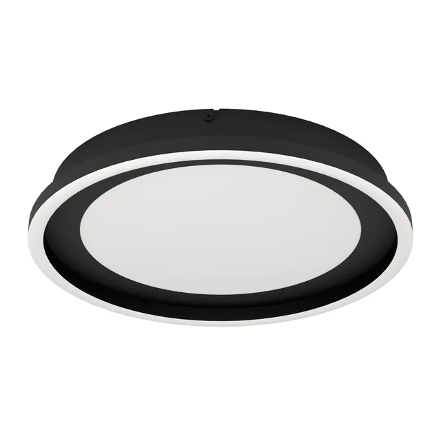 eglo-calagrano-led-deckenleuchte-rund-38-cm-schwarz-dimmbar-mit-fernbedienung image 1