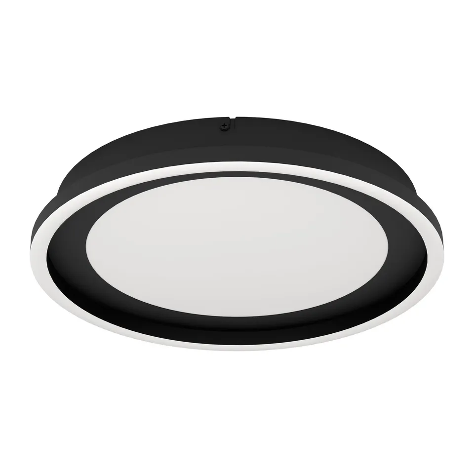 eglo-calagrano-led-deckenleuchte-rund-38-cm-schwarz-dimmbar-mit-fernbedienung image 1