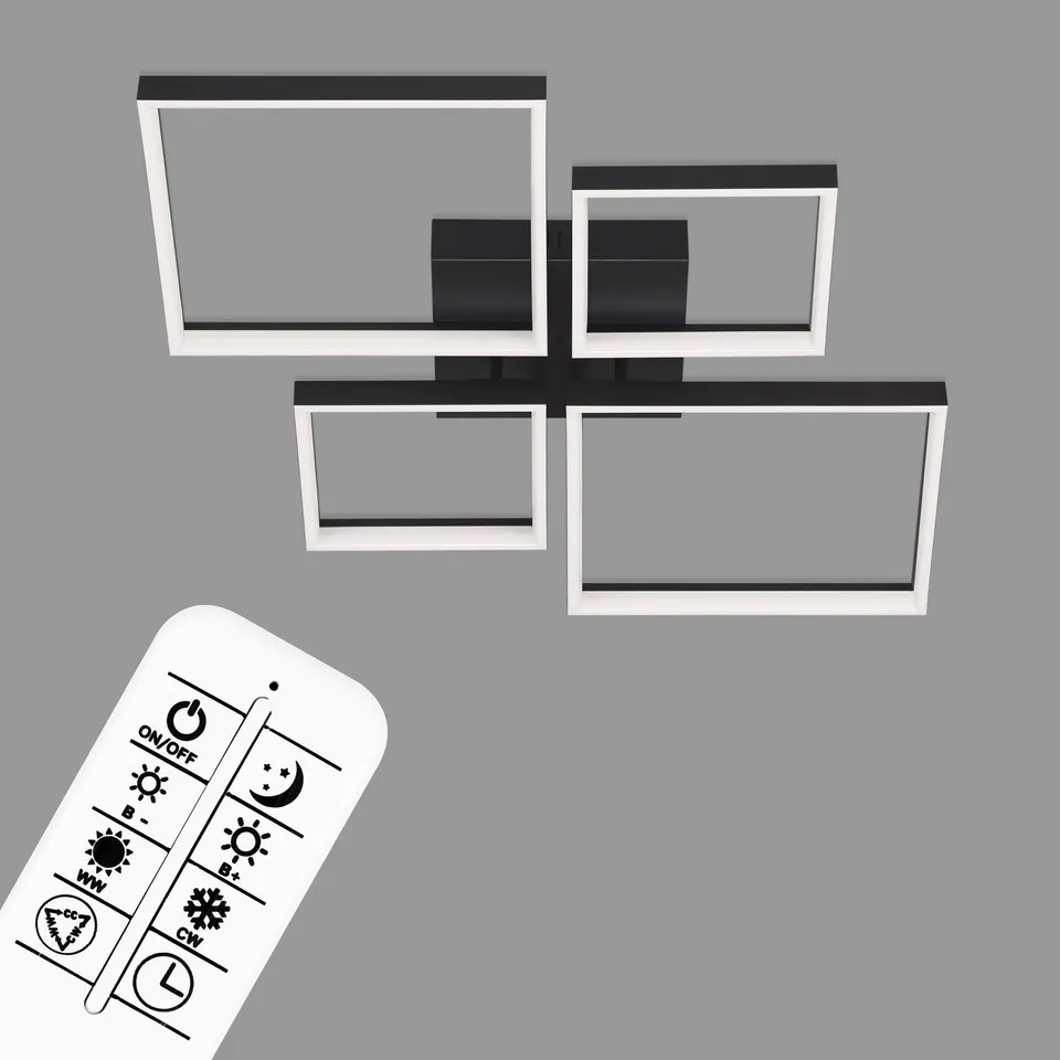 briloner-3015-015-led-deckenleuchte-dimmbar-40w-4400-lumen-schwarz-660x660mm image 1