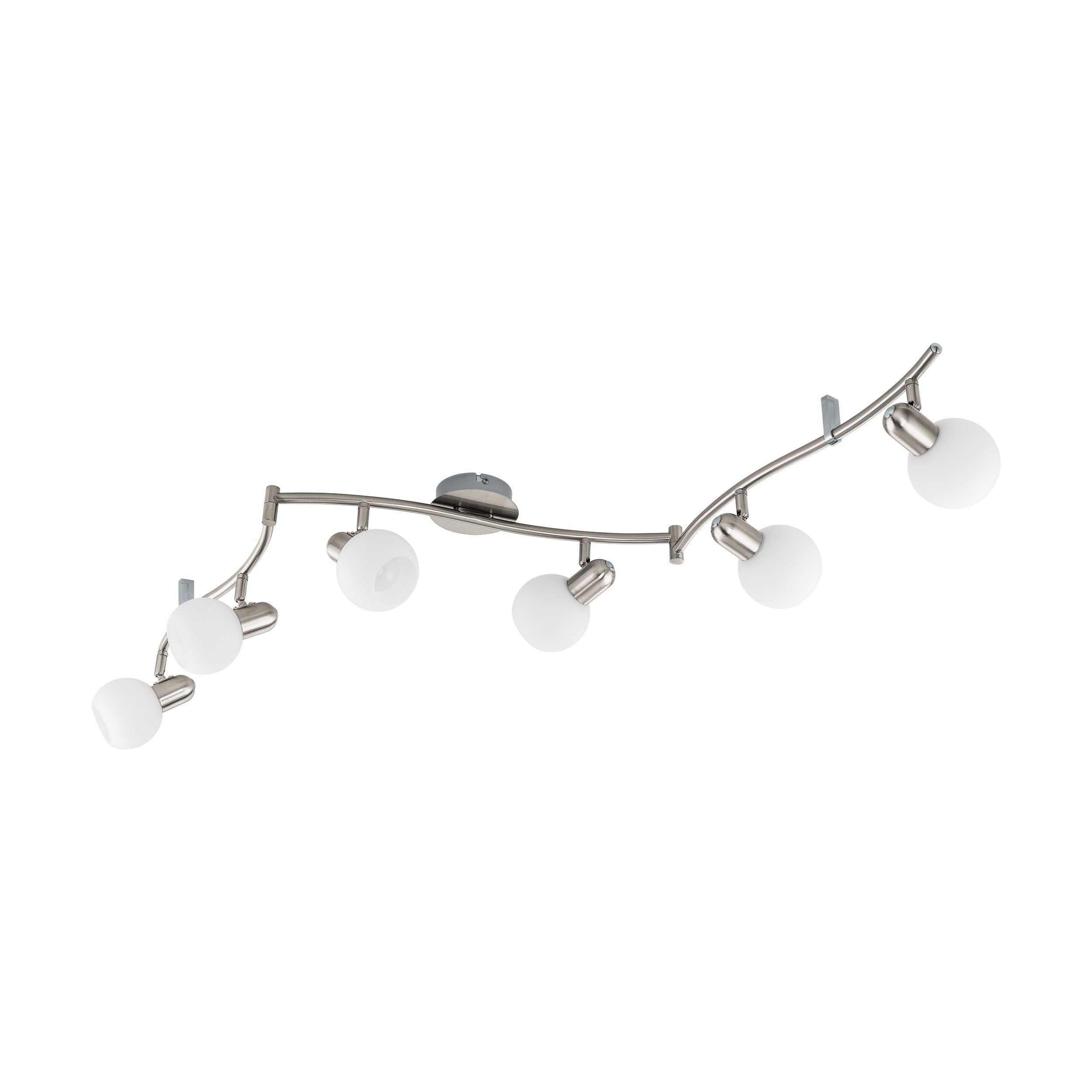 eglo-comba-led-deckenstrahler-139-cm-nickel-matt-glas-opal-matt-e14 image 1