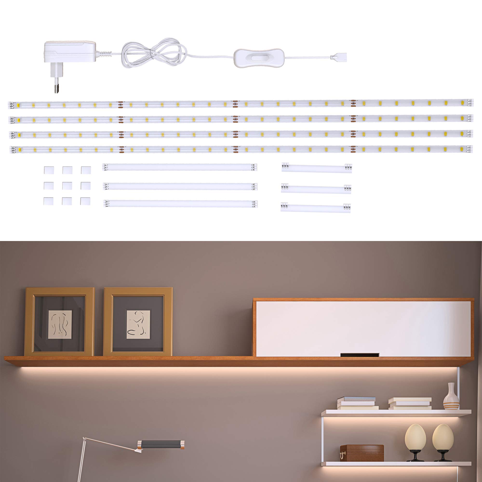 briloner-b-k-licht-led-leiste-4x-50-cm-unterbauleuchte-k-che-200-cm-wei-neutralw image 1
