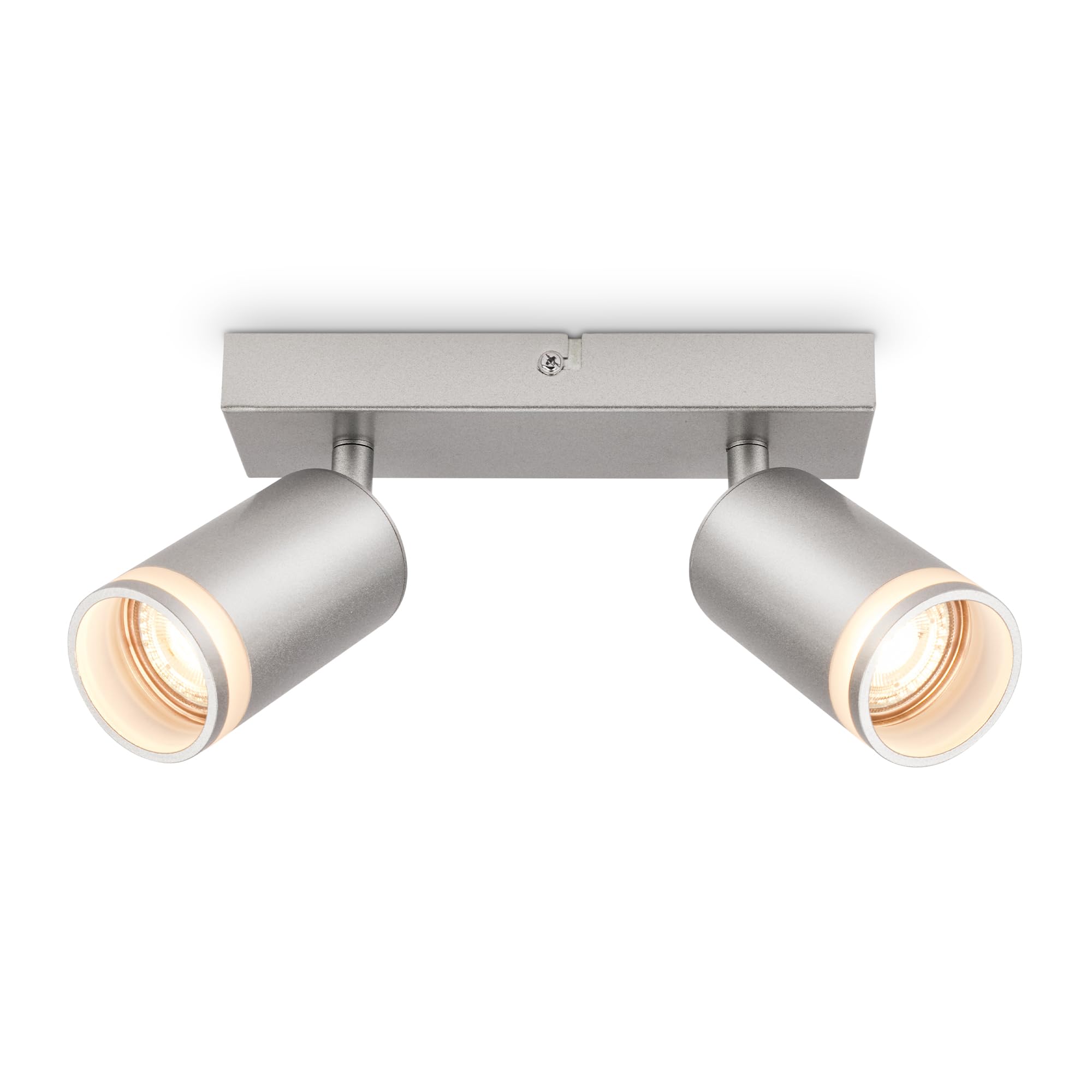 briloner-deckenspot-2-flammig-gu10-schwenkbar-drehbar-200x60x160-mm-chrom-matt image 1