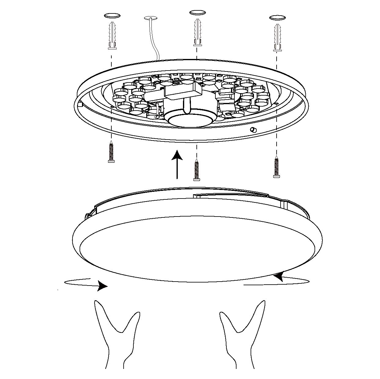 eglo-totari-c-led-deckenleuchte-rund-40-cm-wei-mit-kristall-effekt-rgb-und-fernb image 7