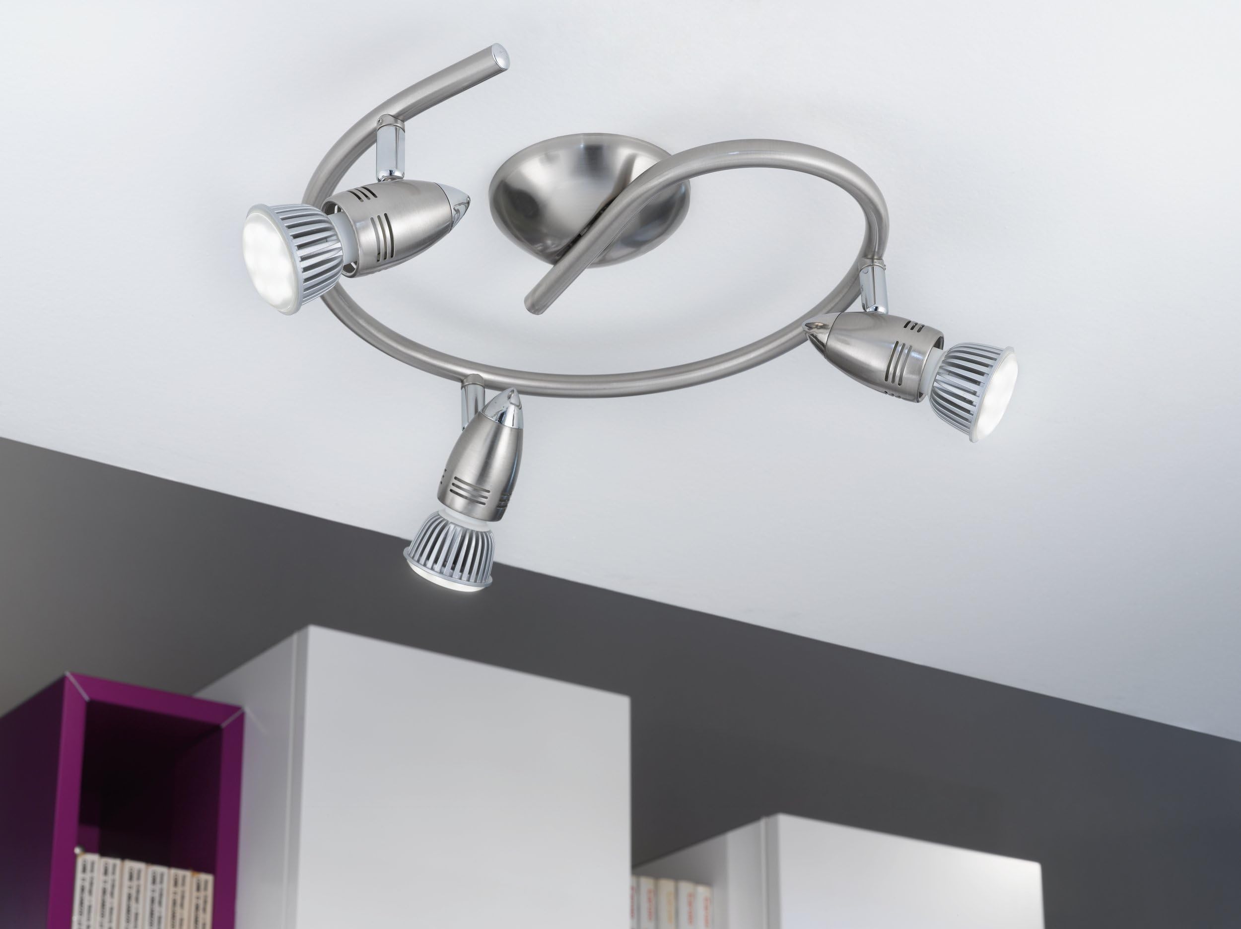 eglo-magnum-led-deckenleuchte-3-flammig-gu10-schwenkbar-25-5-cm-nickel-matt-chro image 3