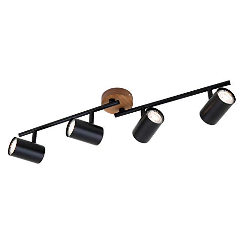 briloner-deckenstrahler-4-flammig-gu10-holzbasis-schwarz-68-2-cm image 7