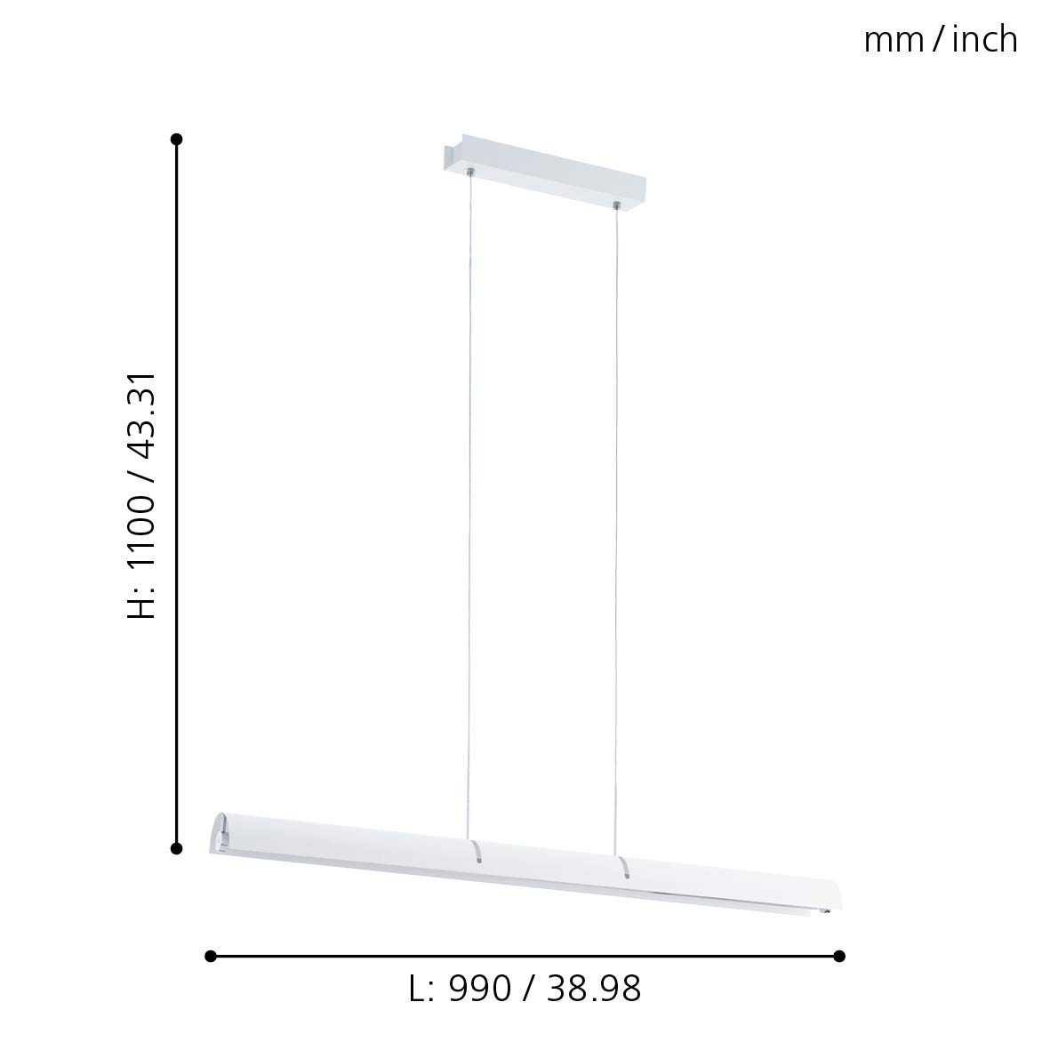 eglo-caldina-led-pendelleuchte-1-flammig-dimmbar-wei-chrom-21w image 3