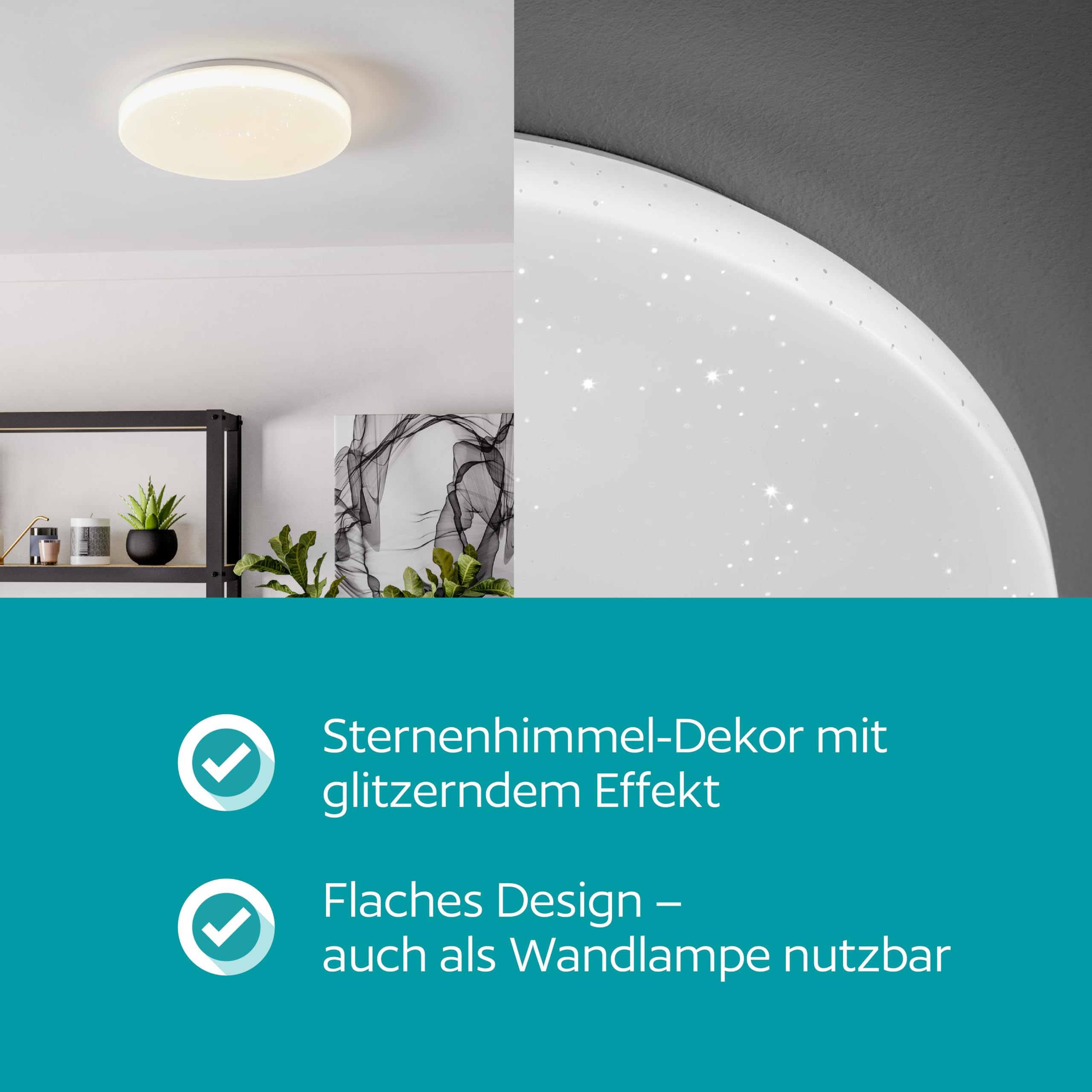 eglo-pogliola-e-led-deckenleuchte-rund-26-cm-wei-mit-kristall-effekt image 4