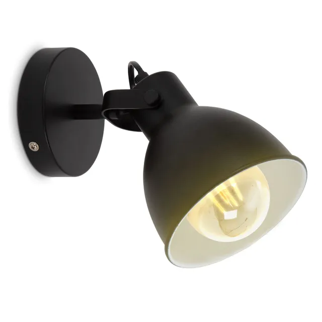 briloner-b-k-licht-wandleuchte-schwarz-vintage-e27-schwenkbar-17-2x17x13-cm image 1