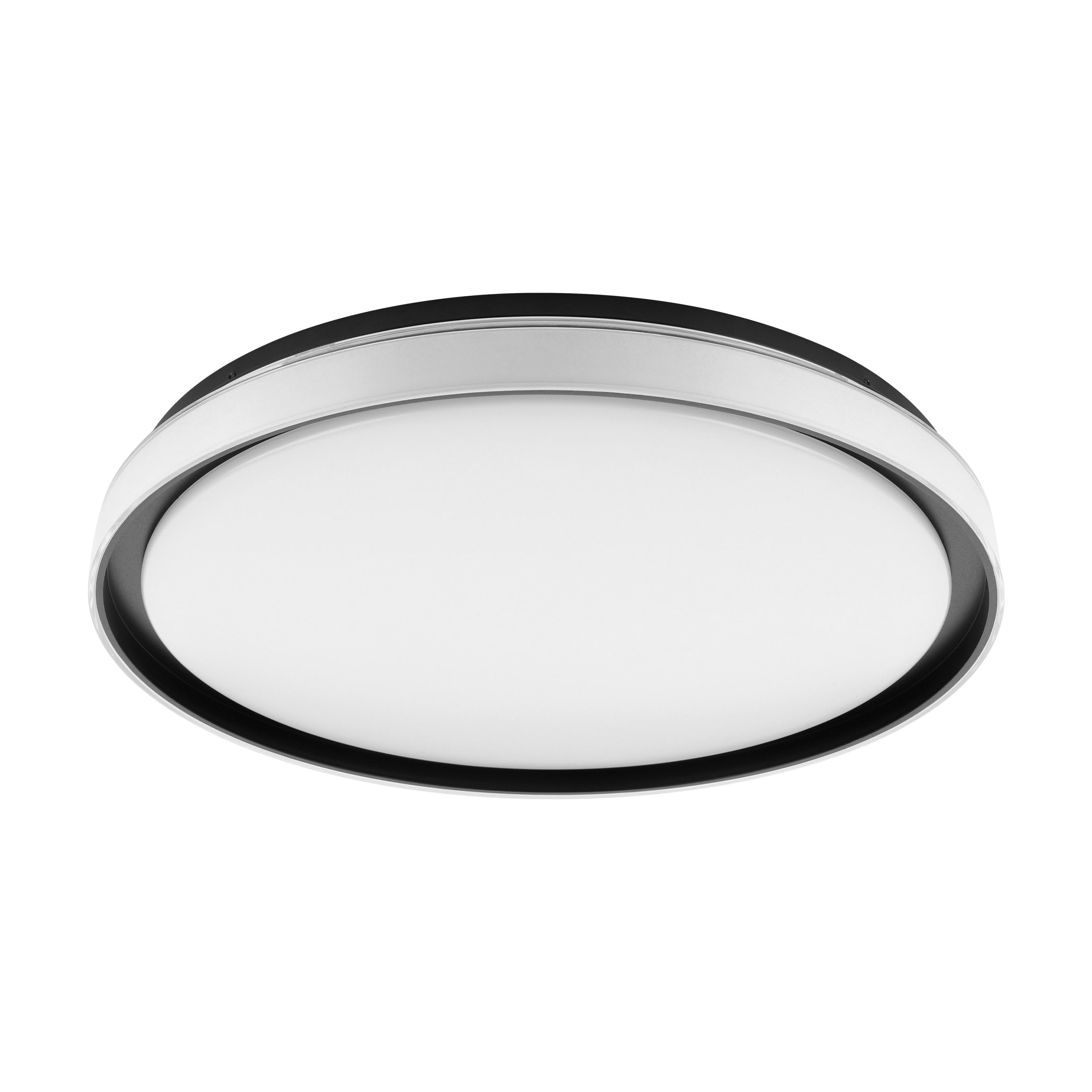 eglo-seluci-led-deckenleuchte-49-cm-mit-fernbedienung-und-backlight-wei-schwarz image 1