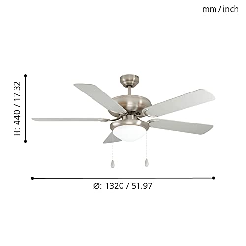eglo-ballina-deckenventilator-mit-licht-132-cm-5-fl-gel-silber-eiche image 8