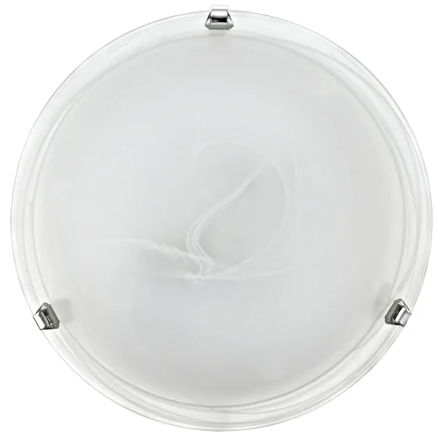 eglo-led-deckenlampe-alabasterglas-30-cm-glas-deckenleuchte-chrom-warmwei-3000k image 1
