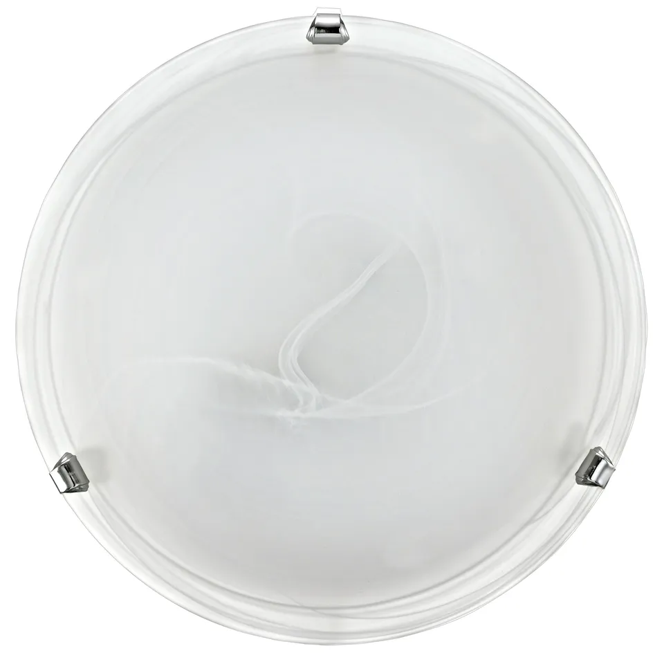 eglo-led-deckenlampe-alabasterglas-30-cm-glas-deckenleuchte-chrom-warmwei-3000k image 1
