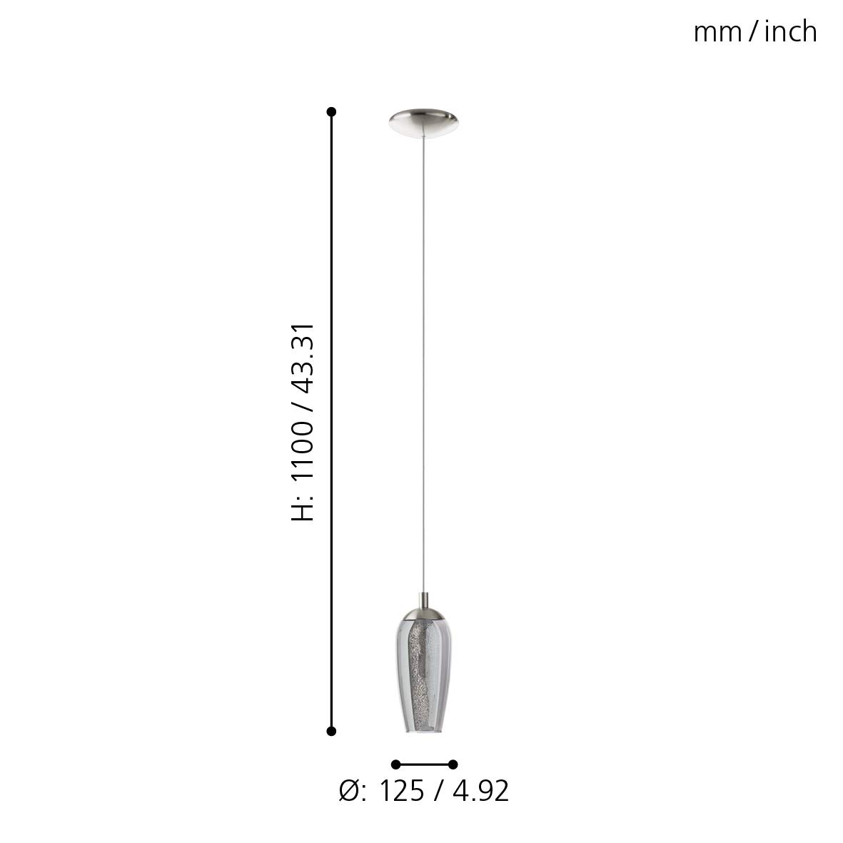 eglo-farsala-pendelleuchte-1-flammig-rauchglas-schwarz-kristall-g9-inkl-led image 3