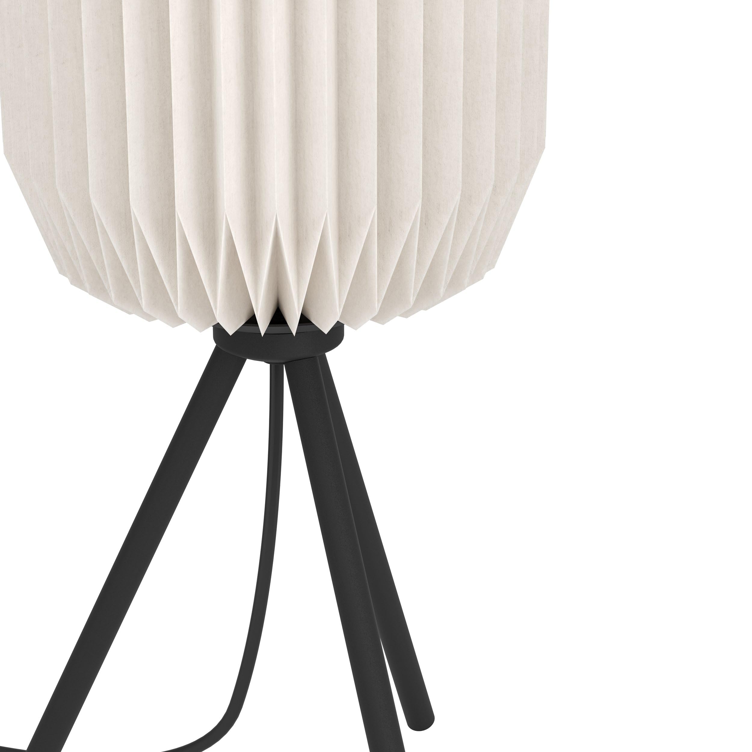 eglo-belgrave-stativ-tischlampe-e27-schwarz-wei-japandi-44-cm image 4