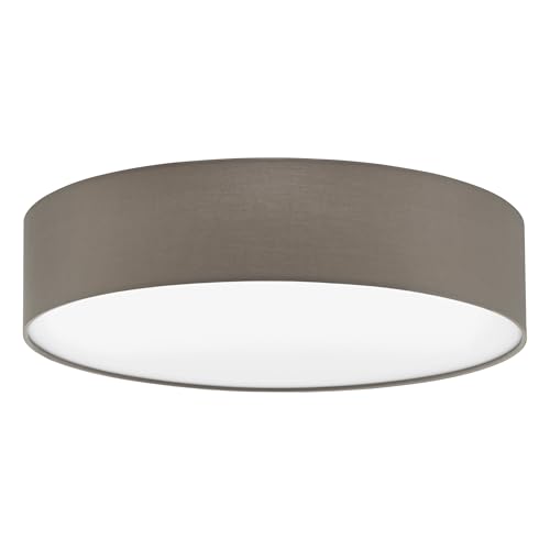 eglo-pasteri-3-flammige-deckenleuchte-e27-57-cm-wei-taupe-textil image 6
