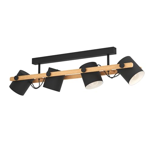 eglo-hornwood-4-flammige-deckenleuchte-vintage-schwarz-holz-e27 image 6