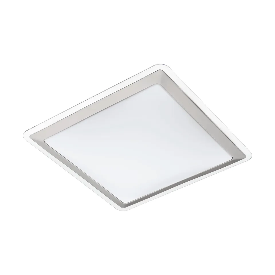 eglo-competa-1-led-deckenleuchte-43-cm-stahl-kunststoff-silber-wei image 1