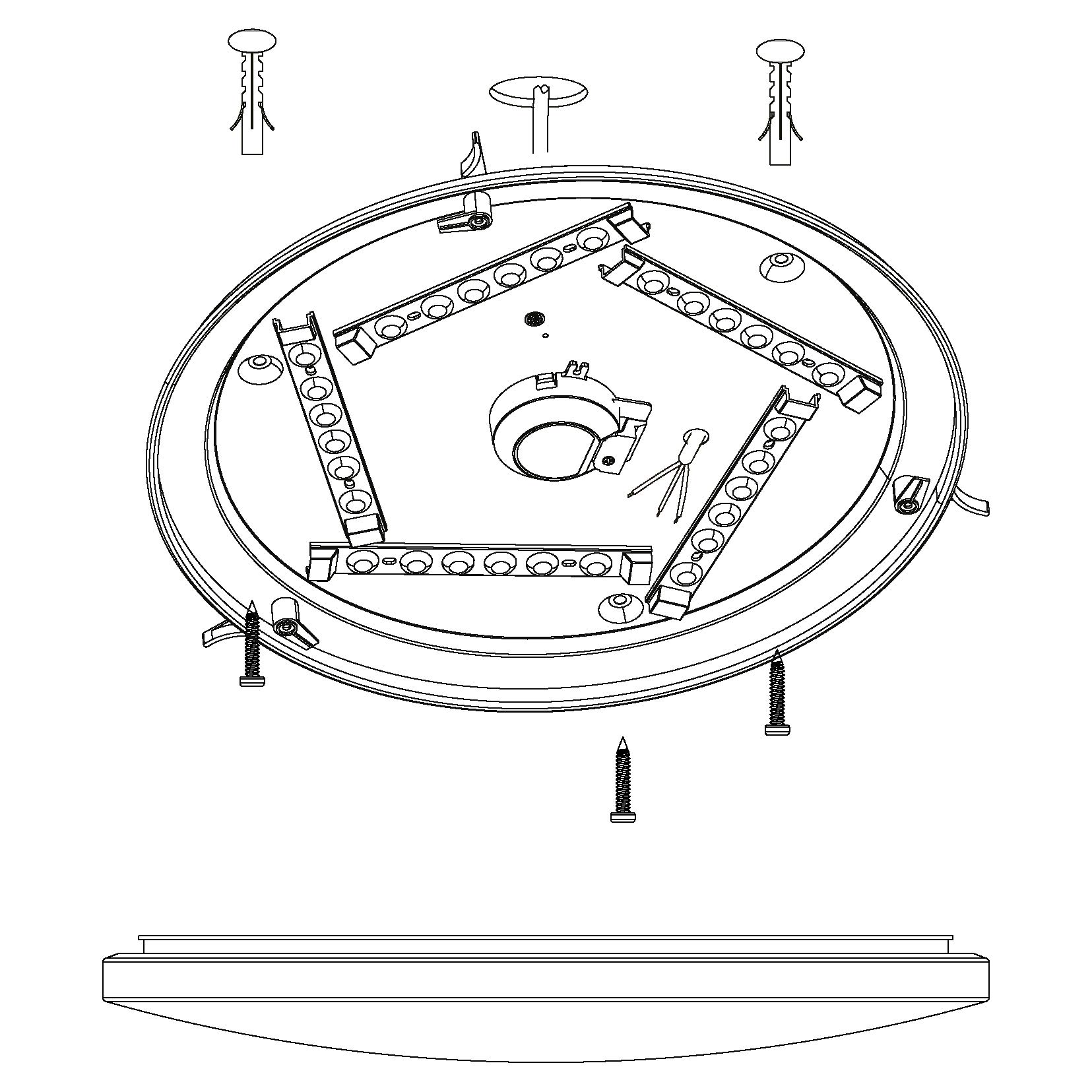 eglo-led-deckenleuchte-nieves-41cm-kristalleffekt-wohnzimmerlampe-wei-silber-war image 8